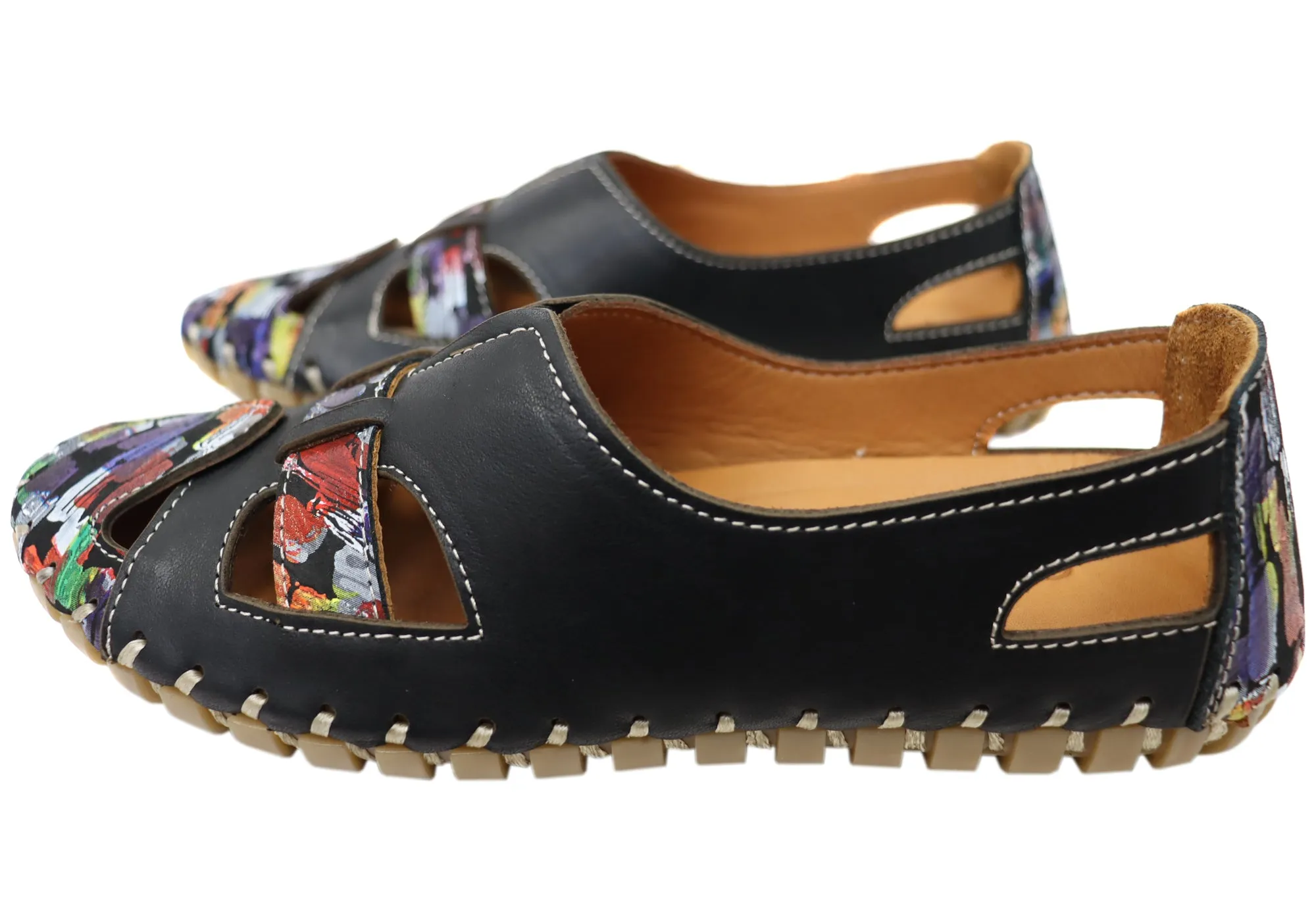 Orizonte Genevieve Damen Europäische Bequeme Lederschuhe Orizonte Schuhe