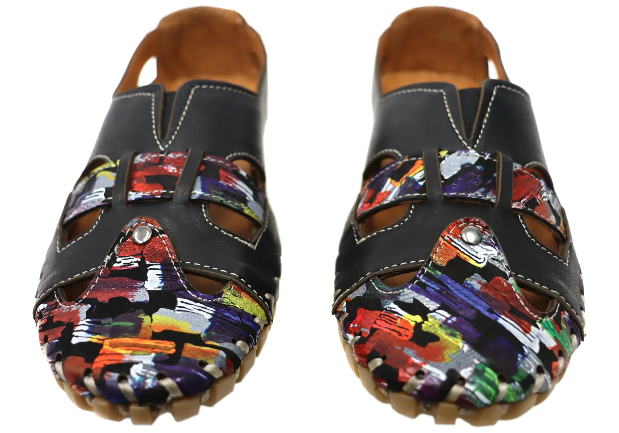 Orizonte Genevieve Damen Europäische Bequeme Lederschuhe Orizonte Schuhe