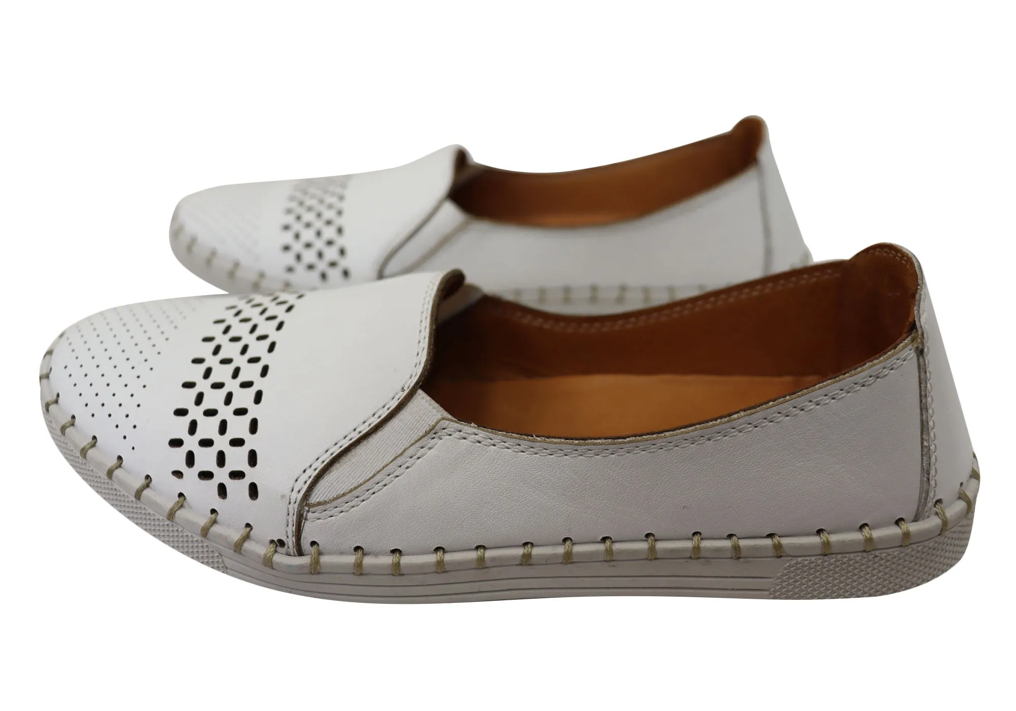 Orizonte Harlow Damen Europäische Bequeme Lederschuhe Orizonte Schuhe