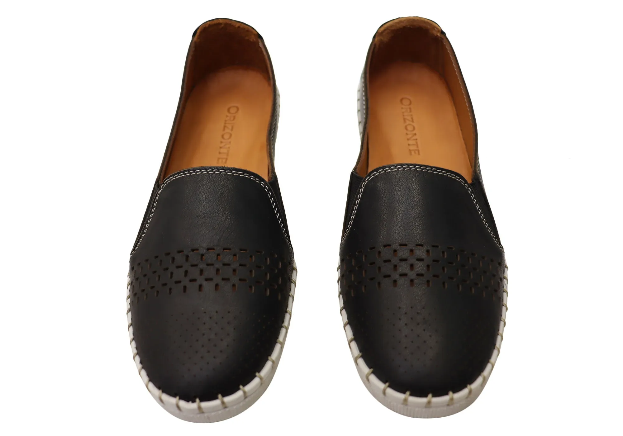 Orizonte Harlow Damen Europäische Bequeme Lederschuhe Orizonte Schuhe