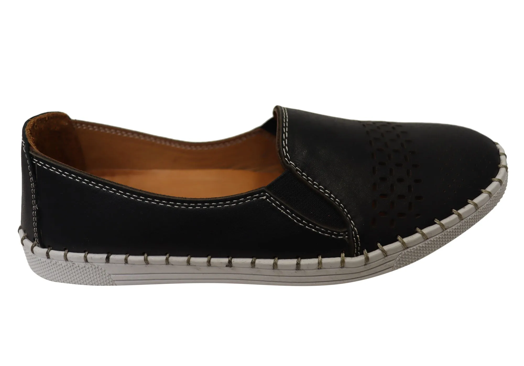 Orizonte Harlow Damen Europäische Bequeme Lederschuhe Orizonte Schuhe