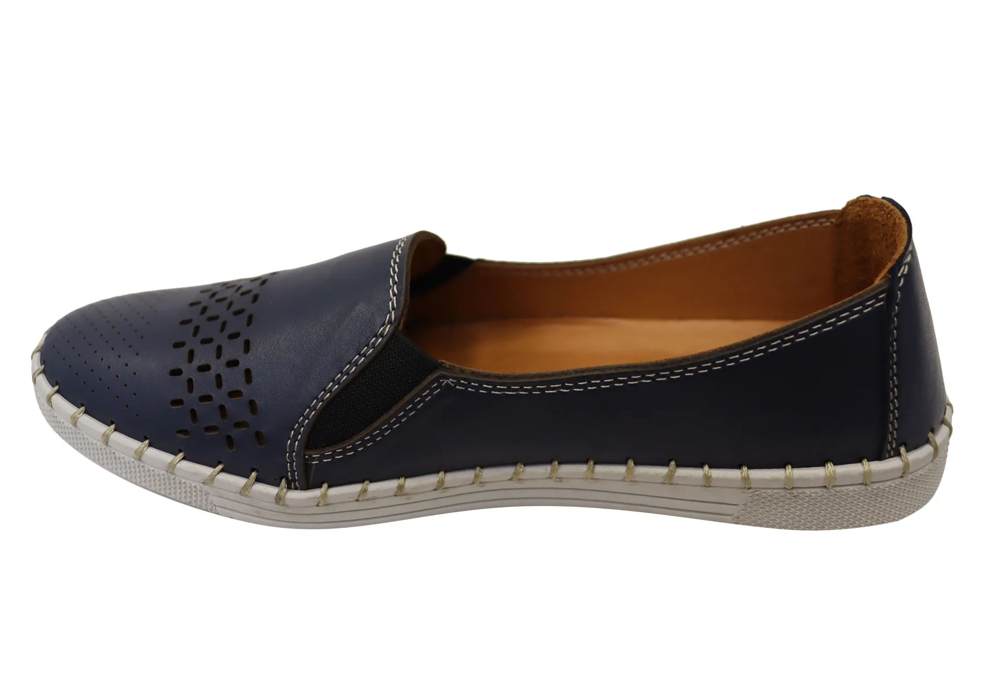 Orizonte Harlow Damen Europäische Bequeme Lederschuhe Orizonte Schuhe