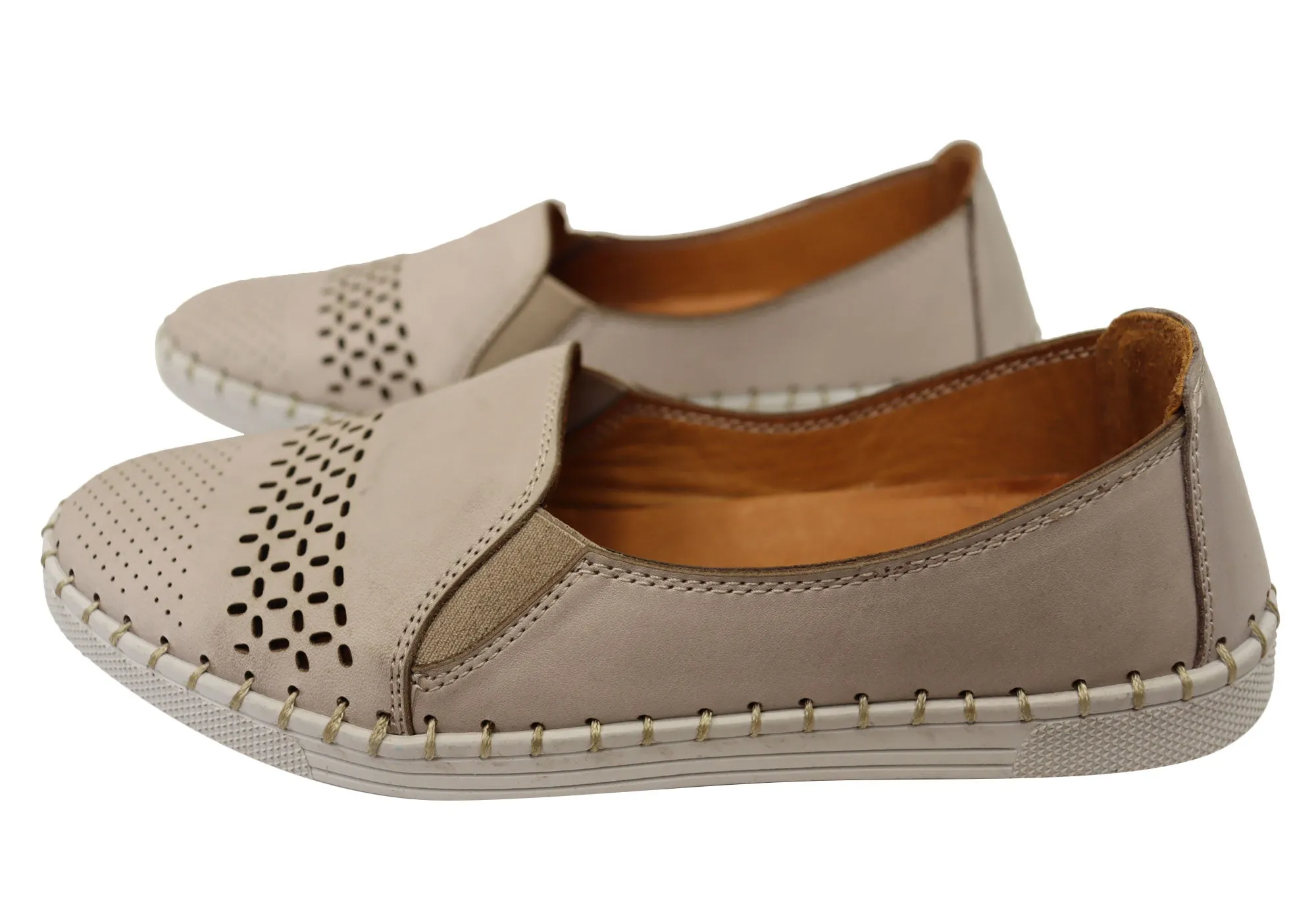 Orizonte Harlow Damen Europäische Bequeme Lederschuhe Orizonte Schuhe