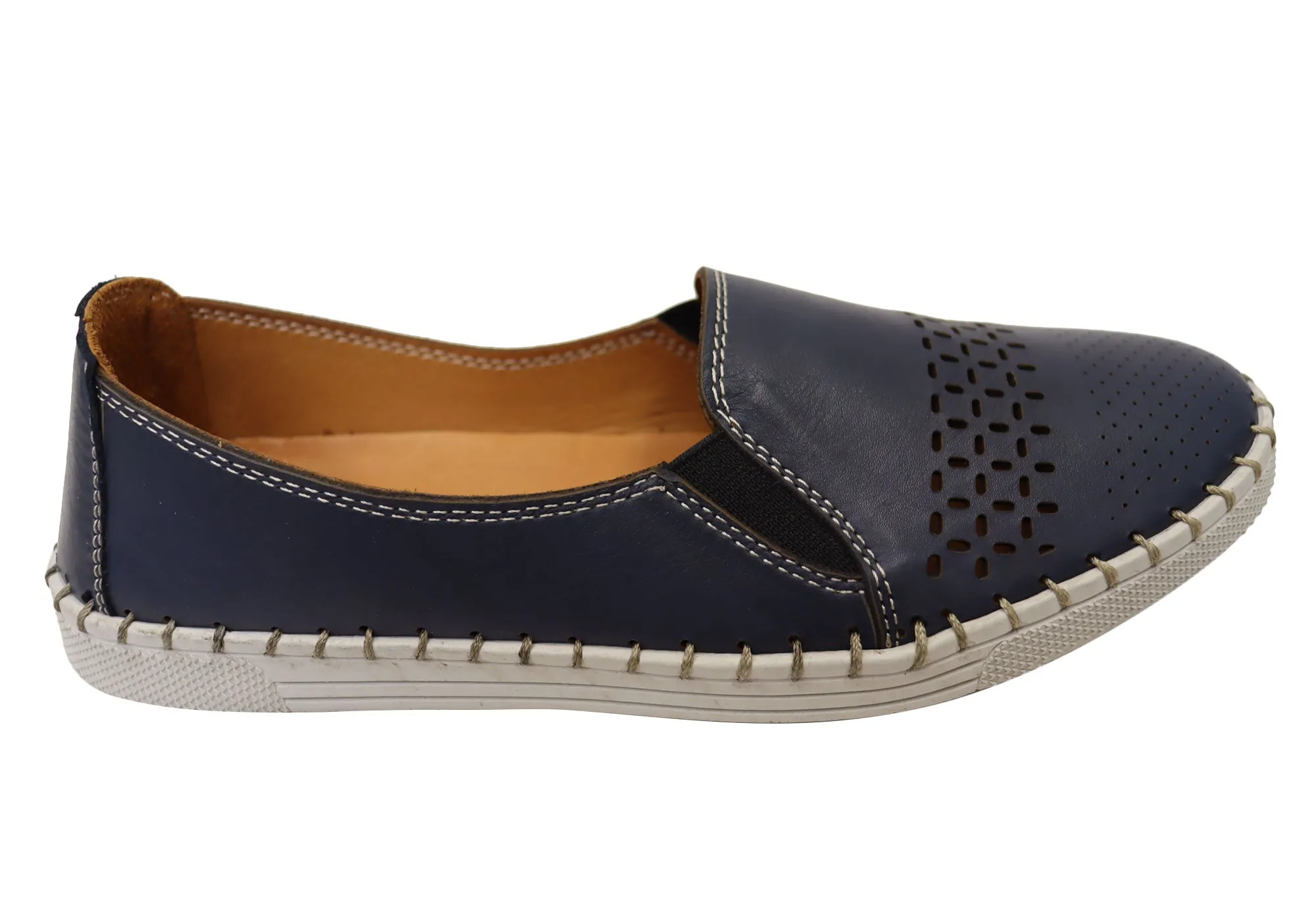 Orizonte Harlow Damen Europäische Bequeme Lederschuhe Orizonte Schuhe