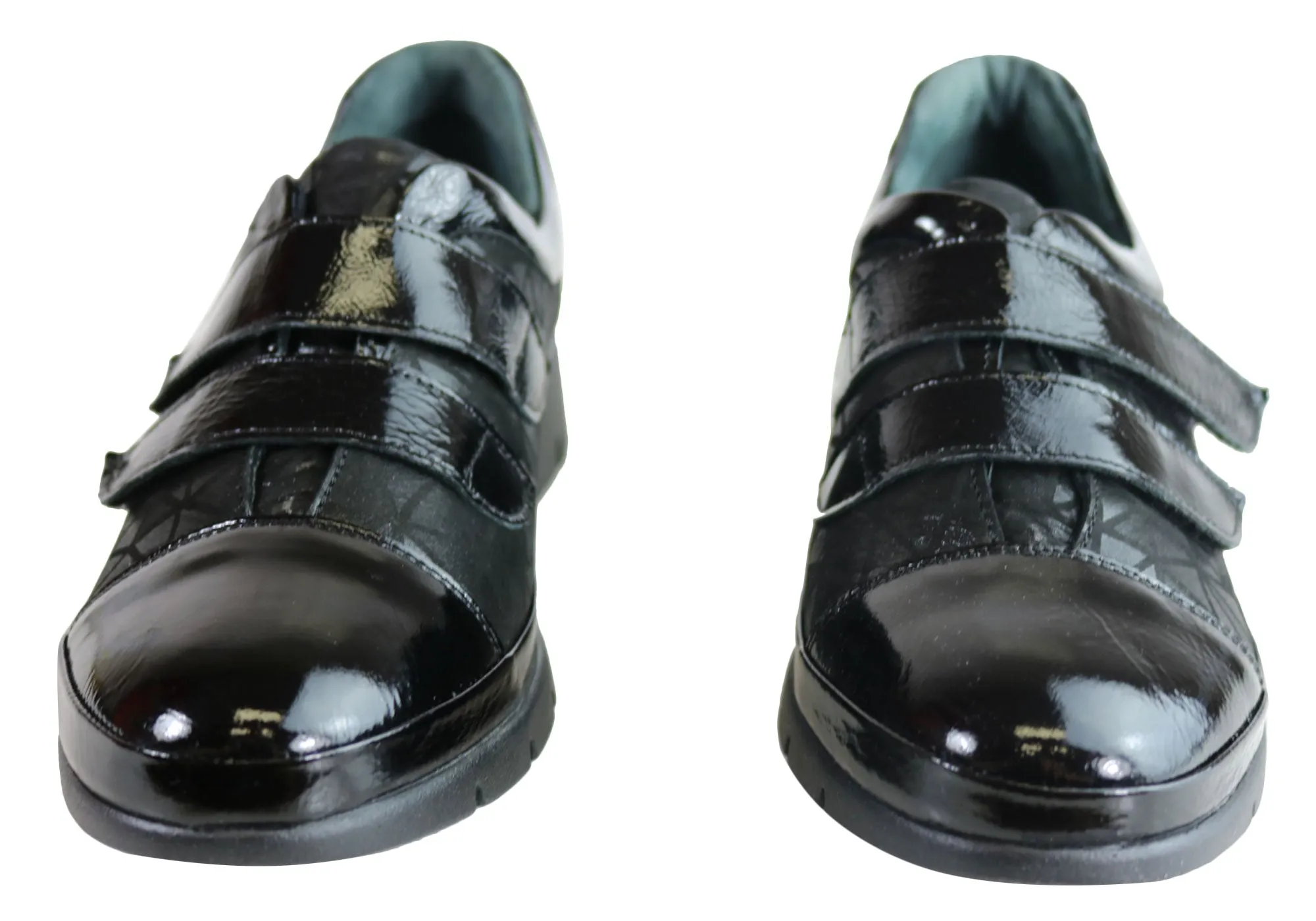 Orizonte Kerri Damen Europäische Komfort Schuhe mit verstellbaren Riemen aus Leder Orizonte Schuhe