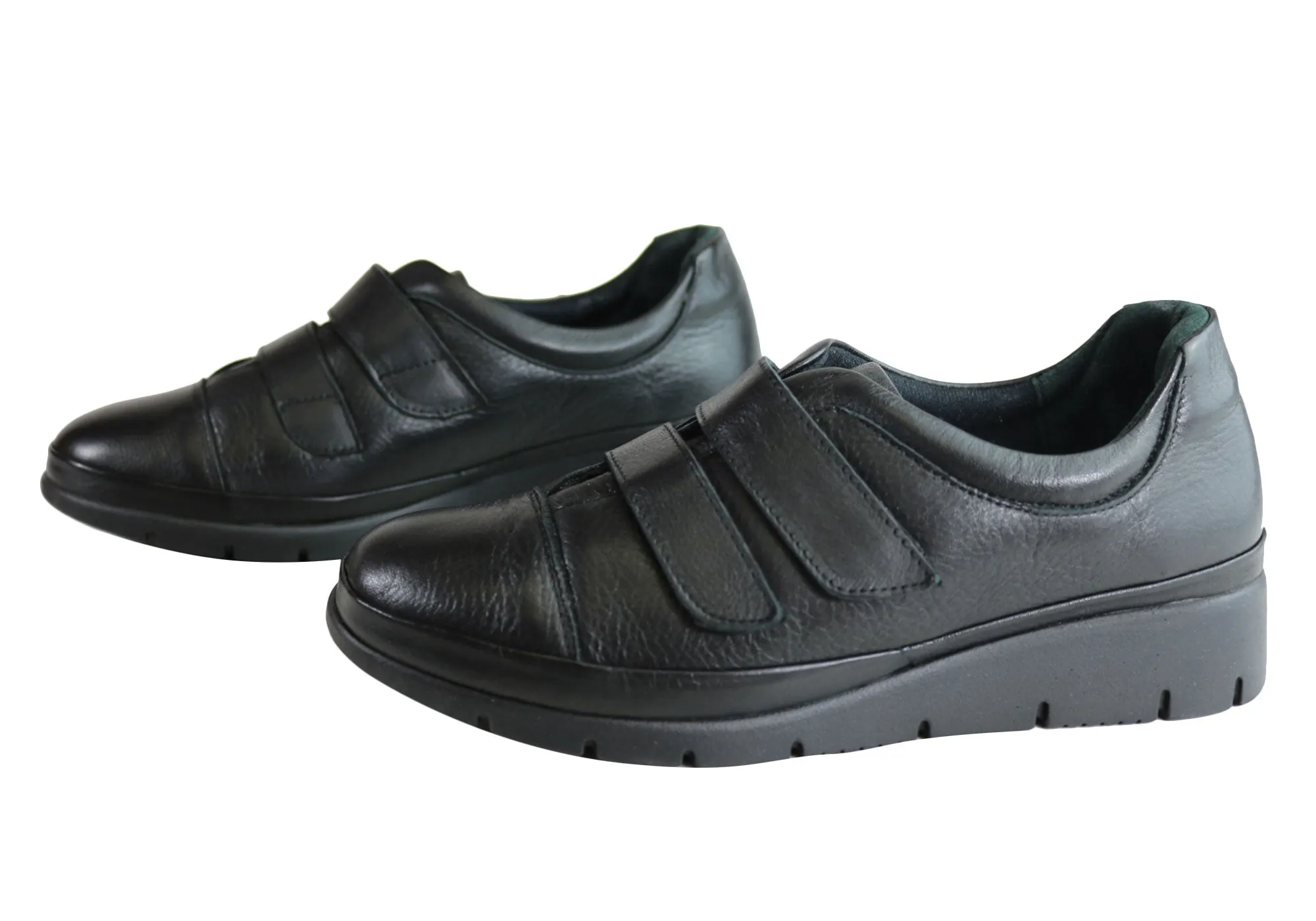 Orizonte Kerri Damen Europäische Komfort Schuhe mit verstellbaren Riemen aus Leder Orizonte Schuhe