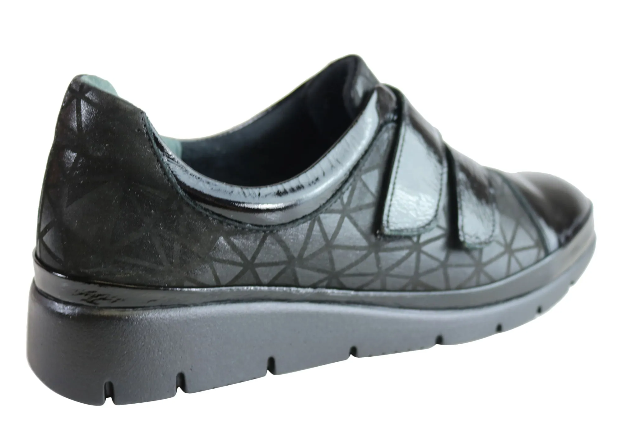 Orizonte Kerri Damen Europäische Komfort Schuhe mit verstellbaren Riemen aus Leder Orizonte Schuhe
