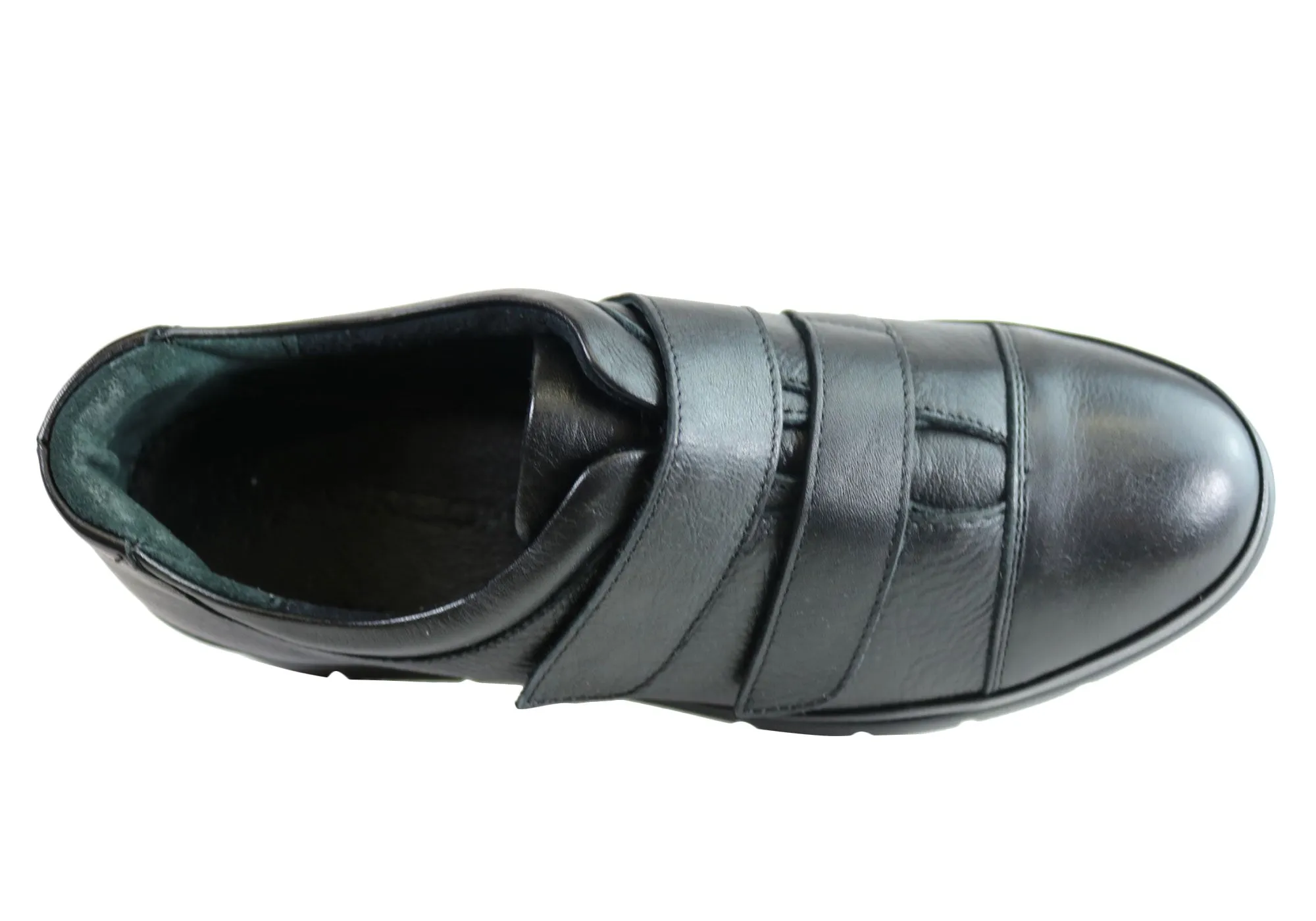 Orizonte Kerri Damen Europäische Komfort Schuhe mit verstellbaren Riemen aus Leder Orizonte Schuhe
