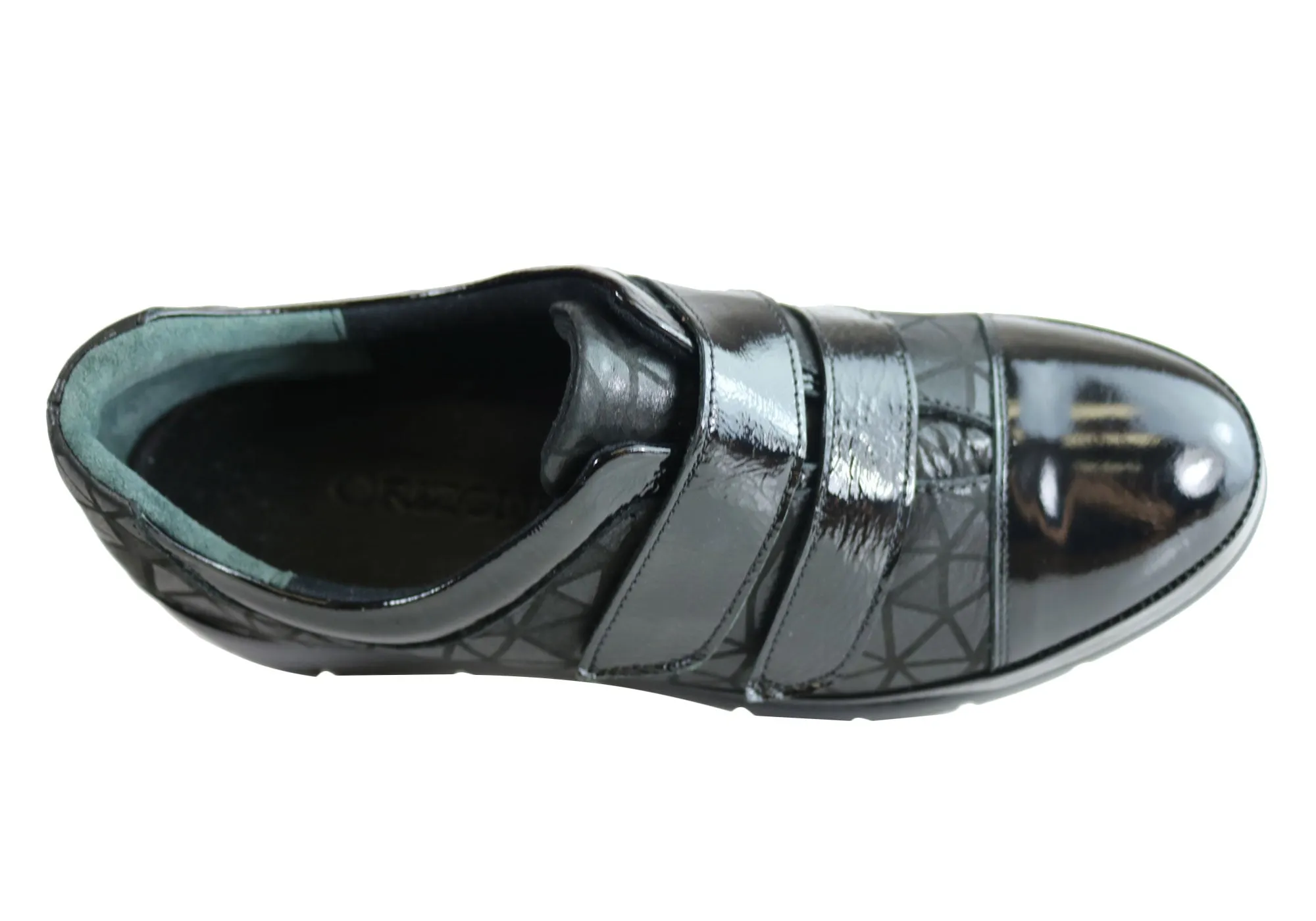 Orizonte Kerri Damen Europäische Komfort Schuhe mit verstellbaren Riemen aus Leder Orizonte Schuhe