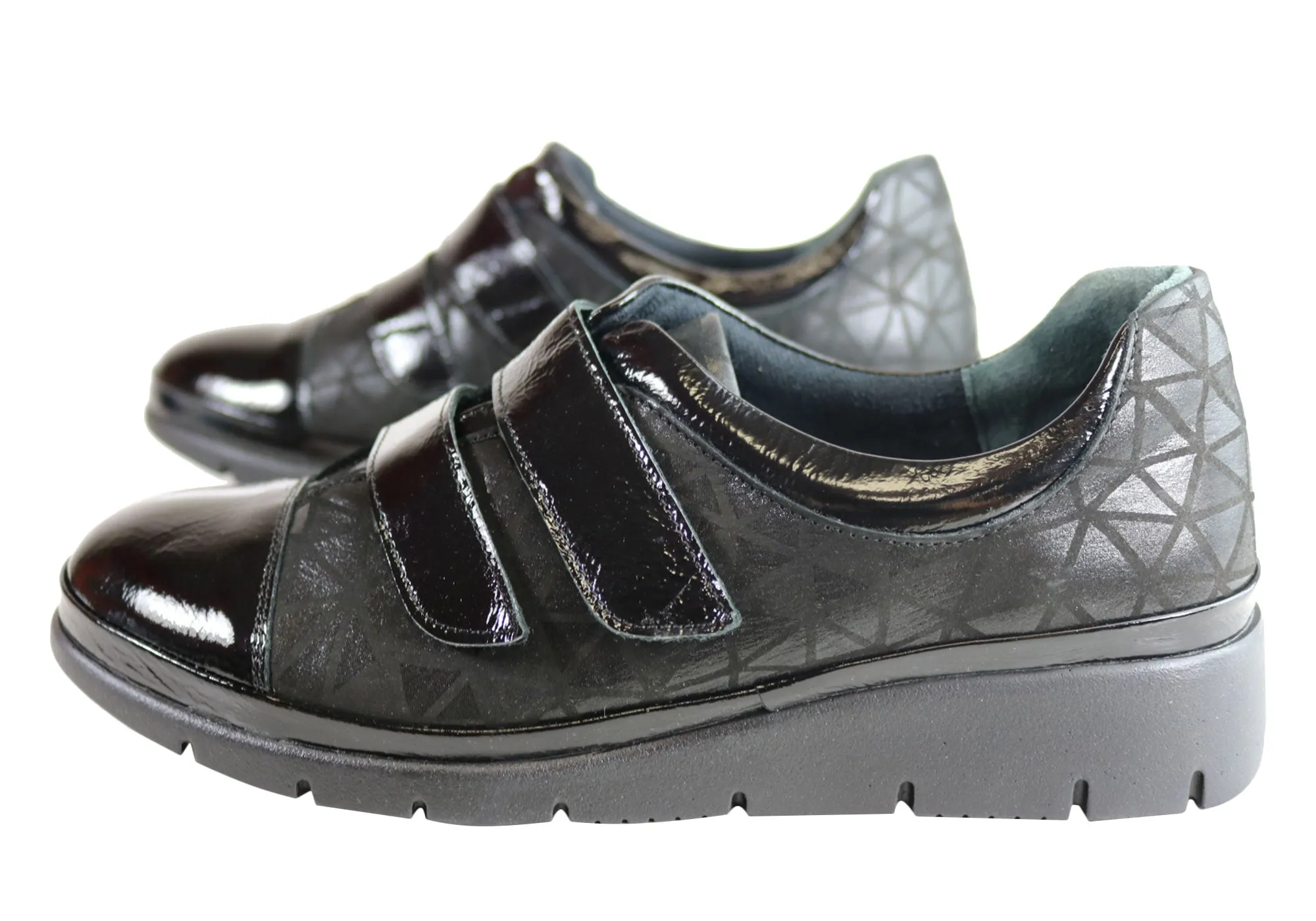 Orizonte Kerri Damen Europäische Komfort Schuhe mit verstellbaren Riemen aus Leder Orizonte Schuhe