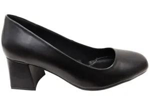 Orizonte Menalla Damen Europäische Bequeme Leder High Heels Orizonte Schuhe