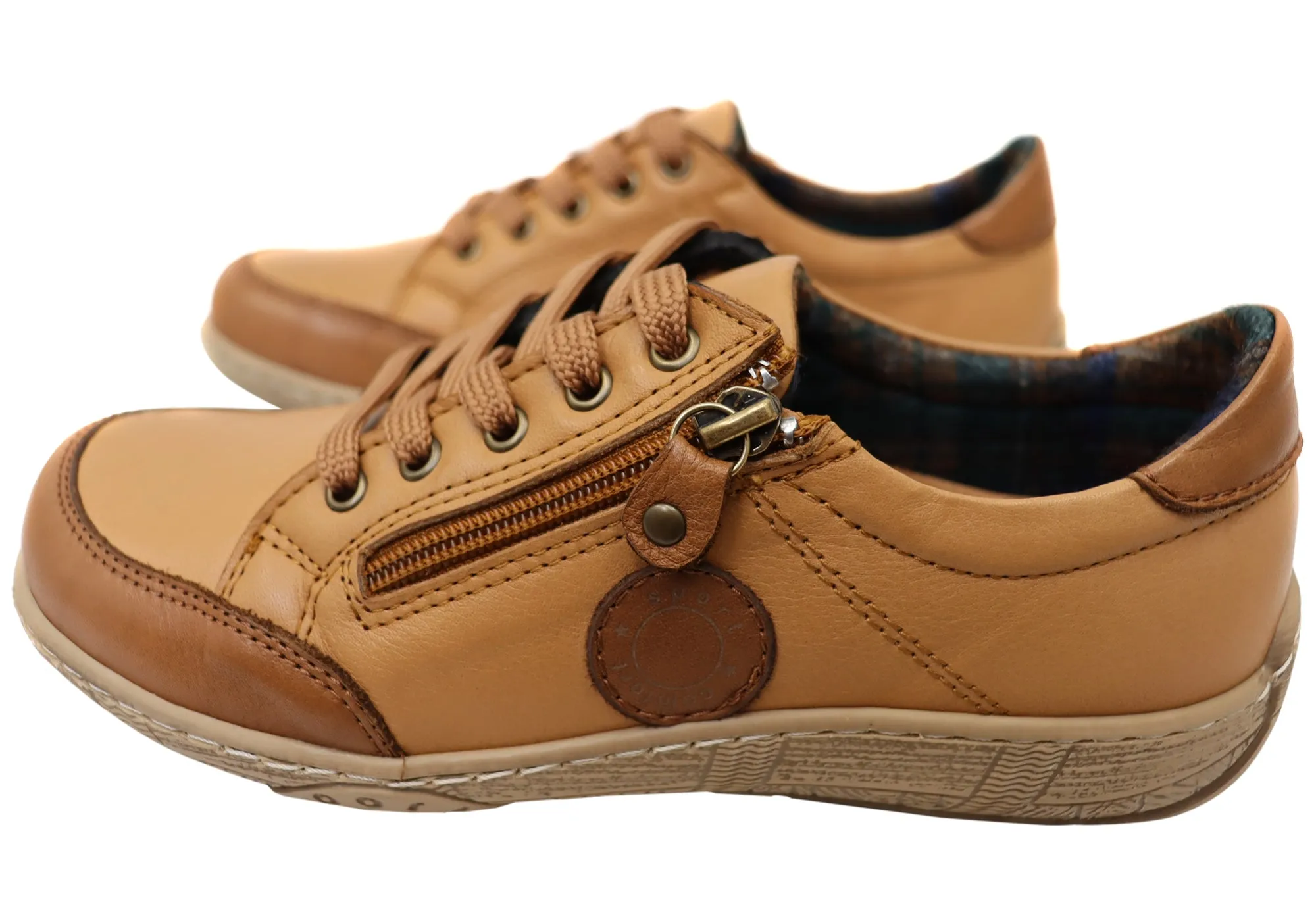 Orizonte Newbay Damen Bequeme Lederschuhe Europäische Schuhe Orizonte Schuhe