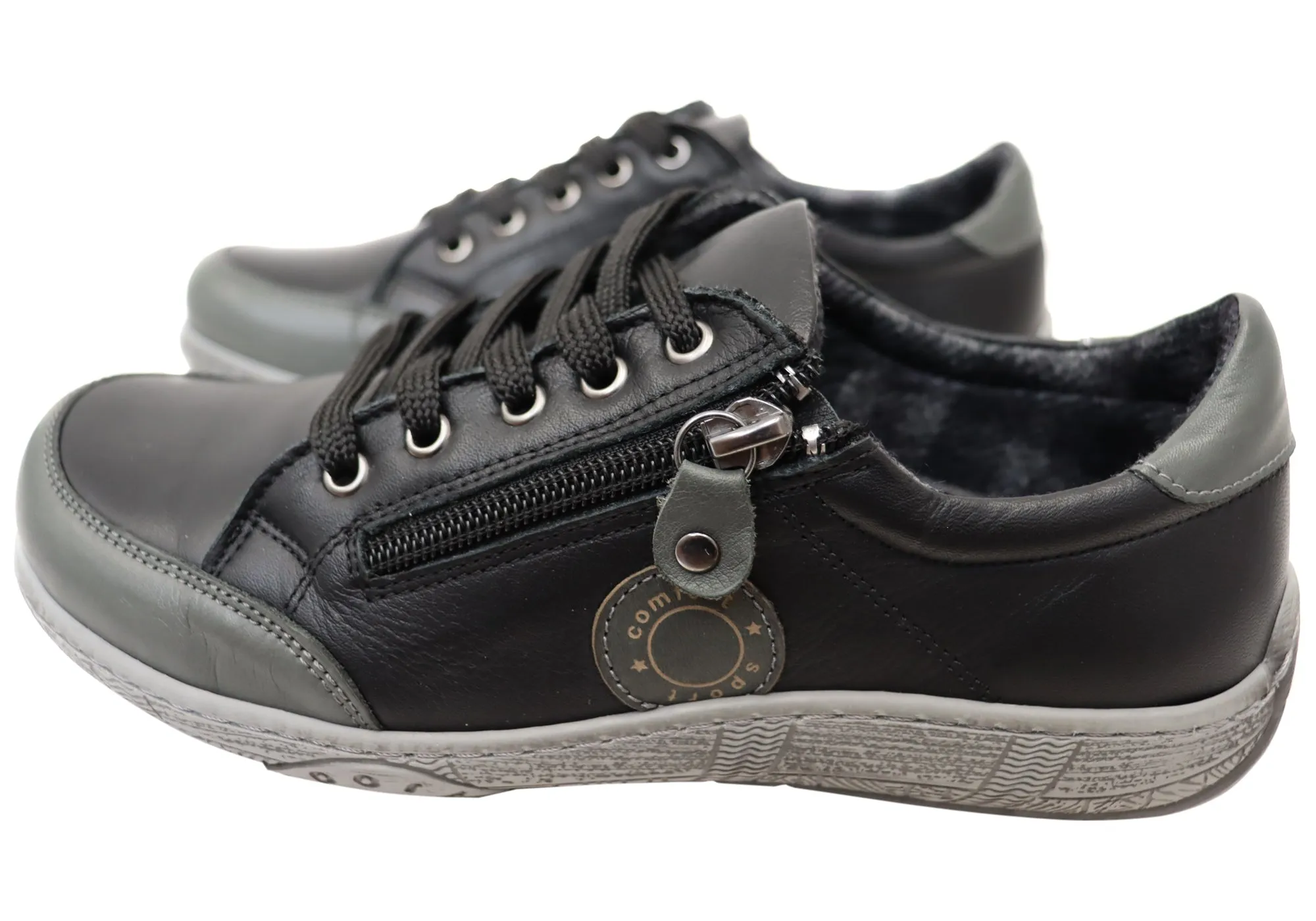 Orizonte Newbay Damen Bequeme Lederschuhe Europäische Schuhe Orizonte Schuhe