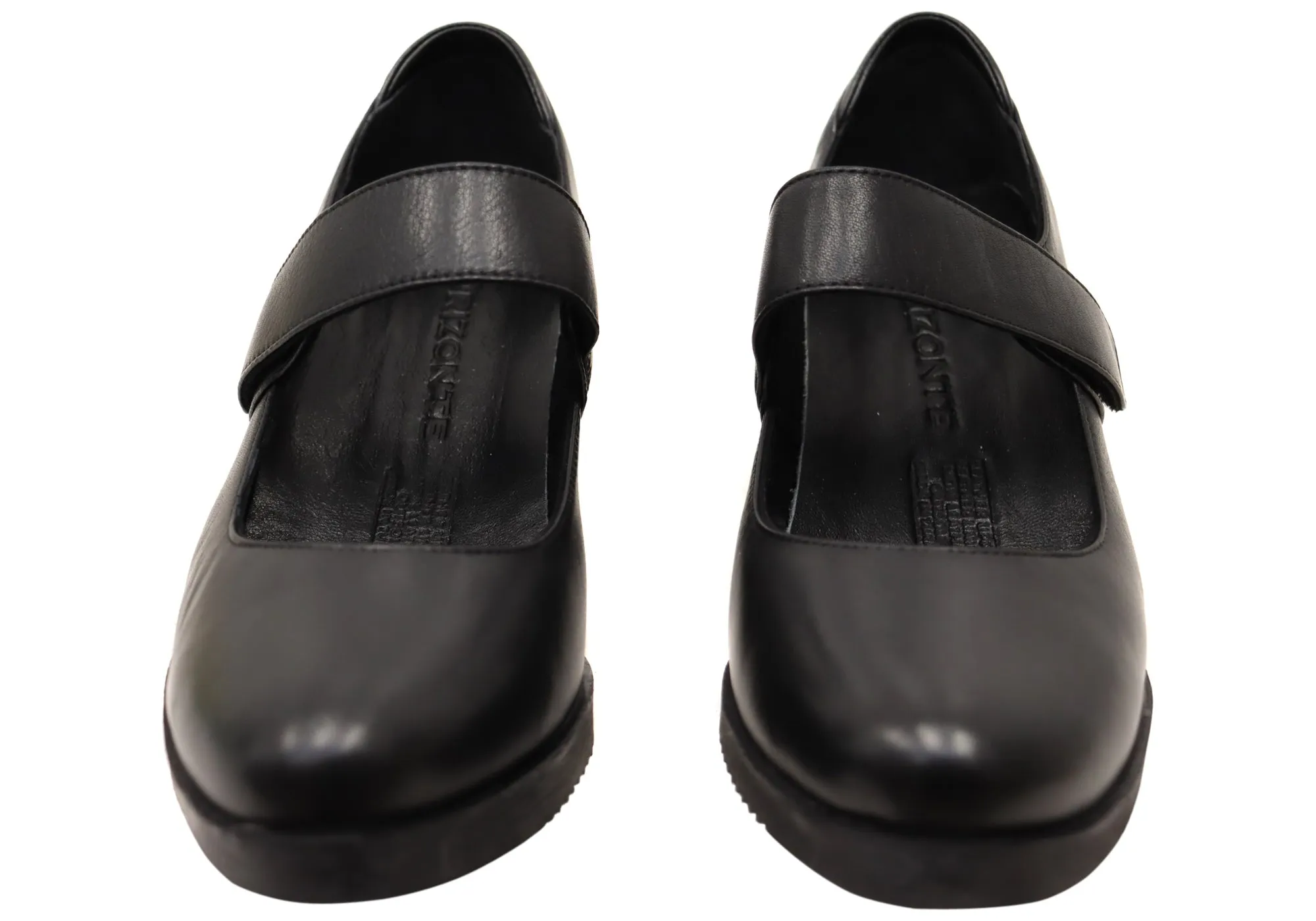 Orizonte Valimera Damen Europäische Bequeme Leder High Heels Orizonte Schuhe
