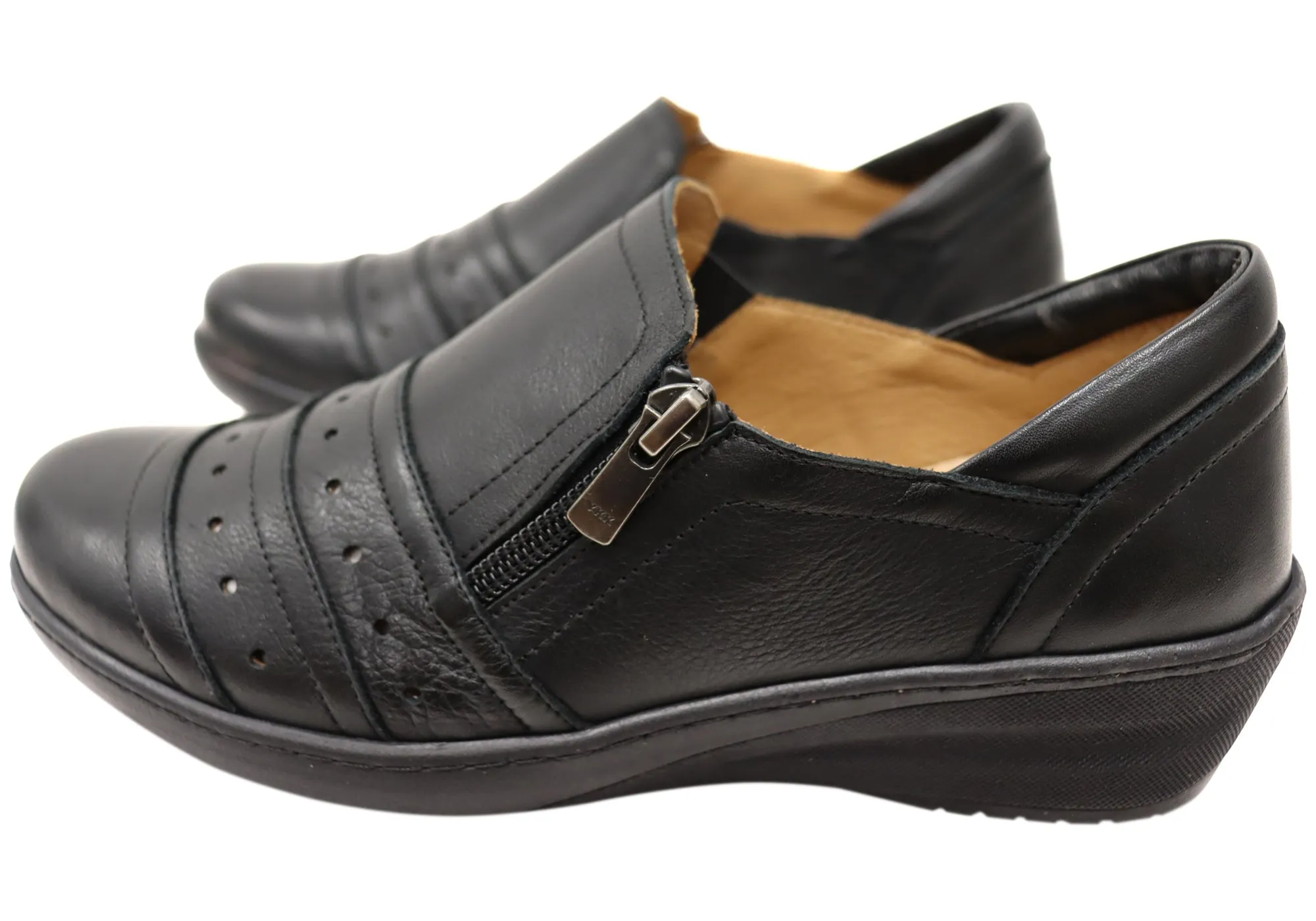 Orizonte Yvetta Damen Bequeme Lederschuhe Europäische Schuhe Orizonte Schuhe