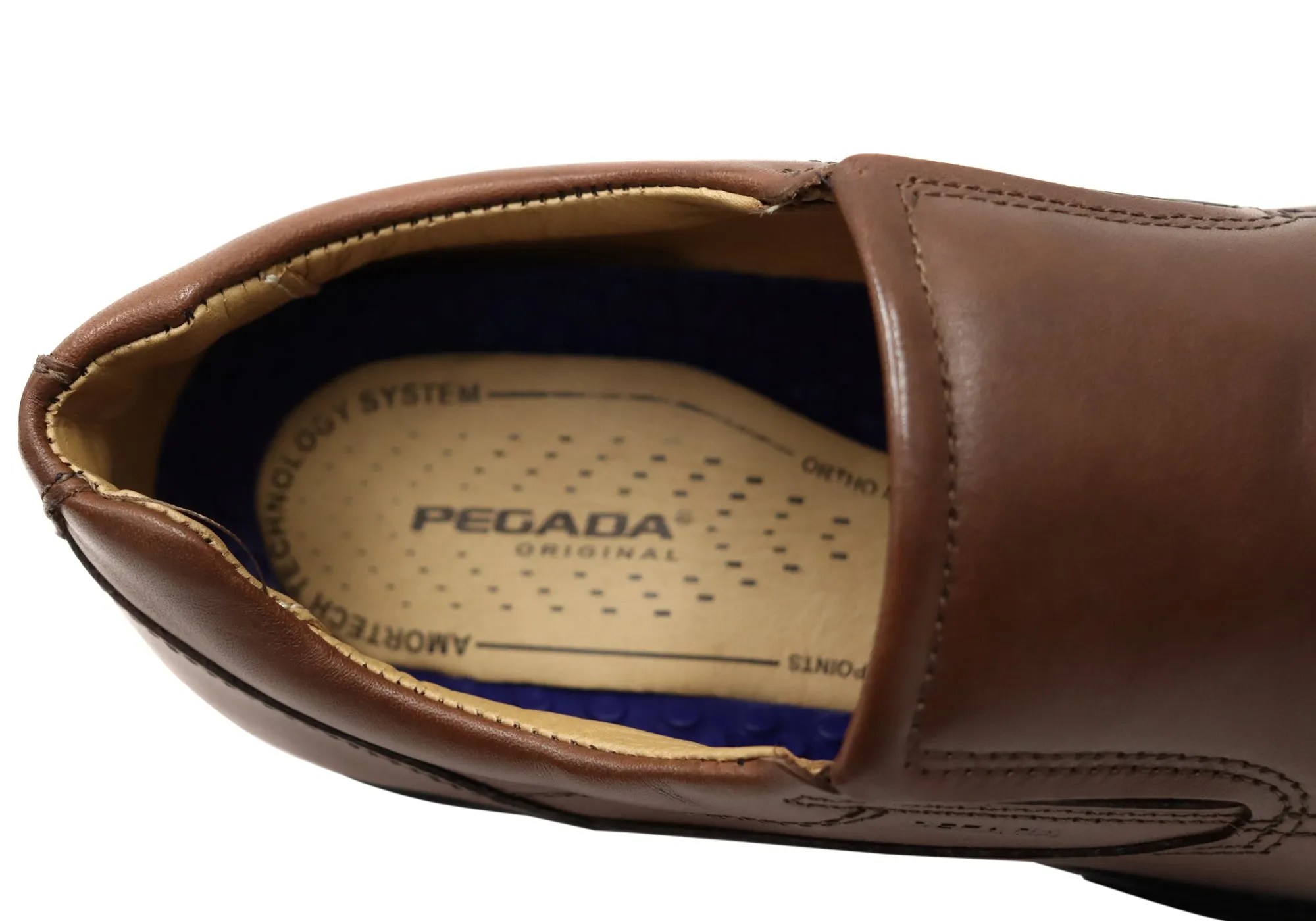 Pegada Ian Herren Bequeme Brasilianische Leder Schlupf-Schuhe Pegada Schuhe
