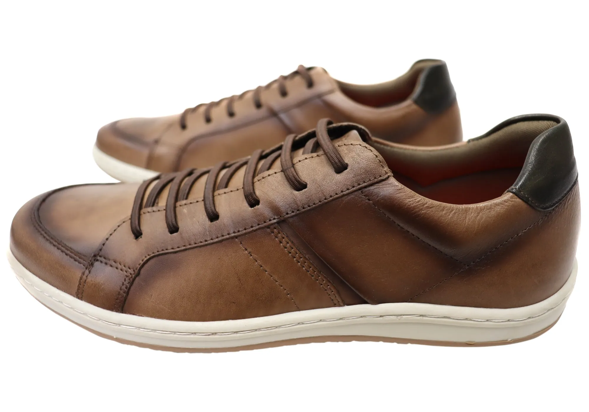 Perlatto Patrick Herren Brasilianische Bequeme Leder Schlupfschuhe Freizeitschuhe Perlatto Schuhe