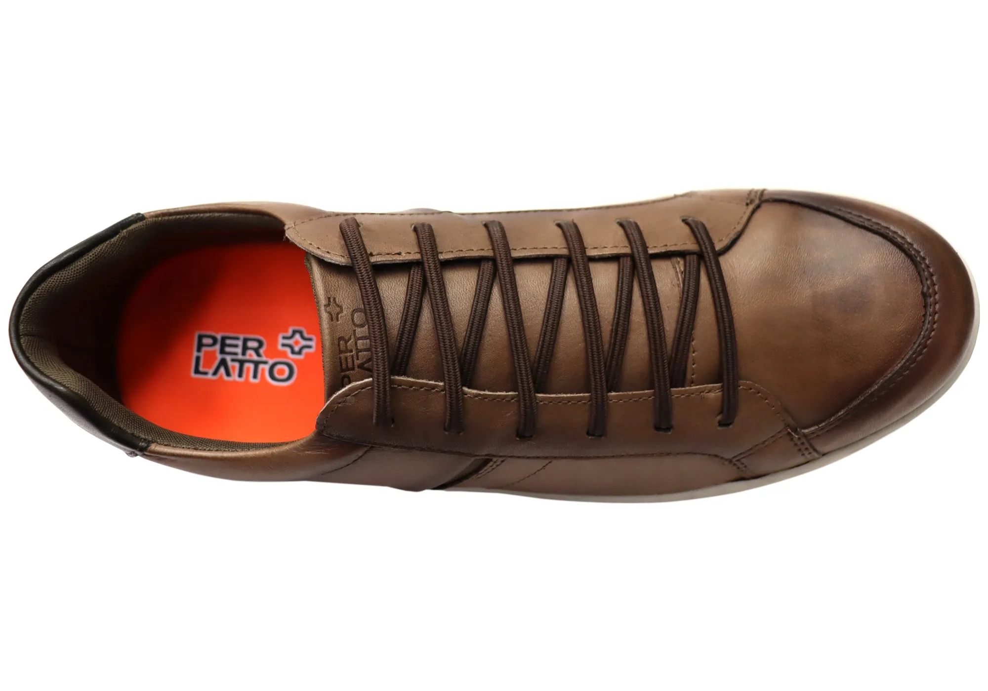 Perlatto Patrick Herren Brasilianische Bequeme Leder Schlupfschuhe Freizeitschuhe Perlatto Schuhe