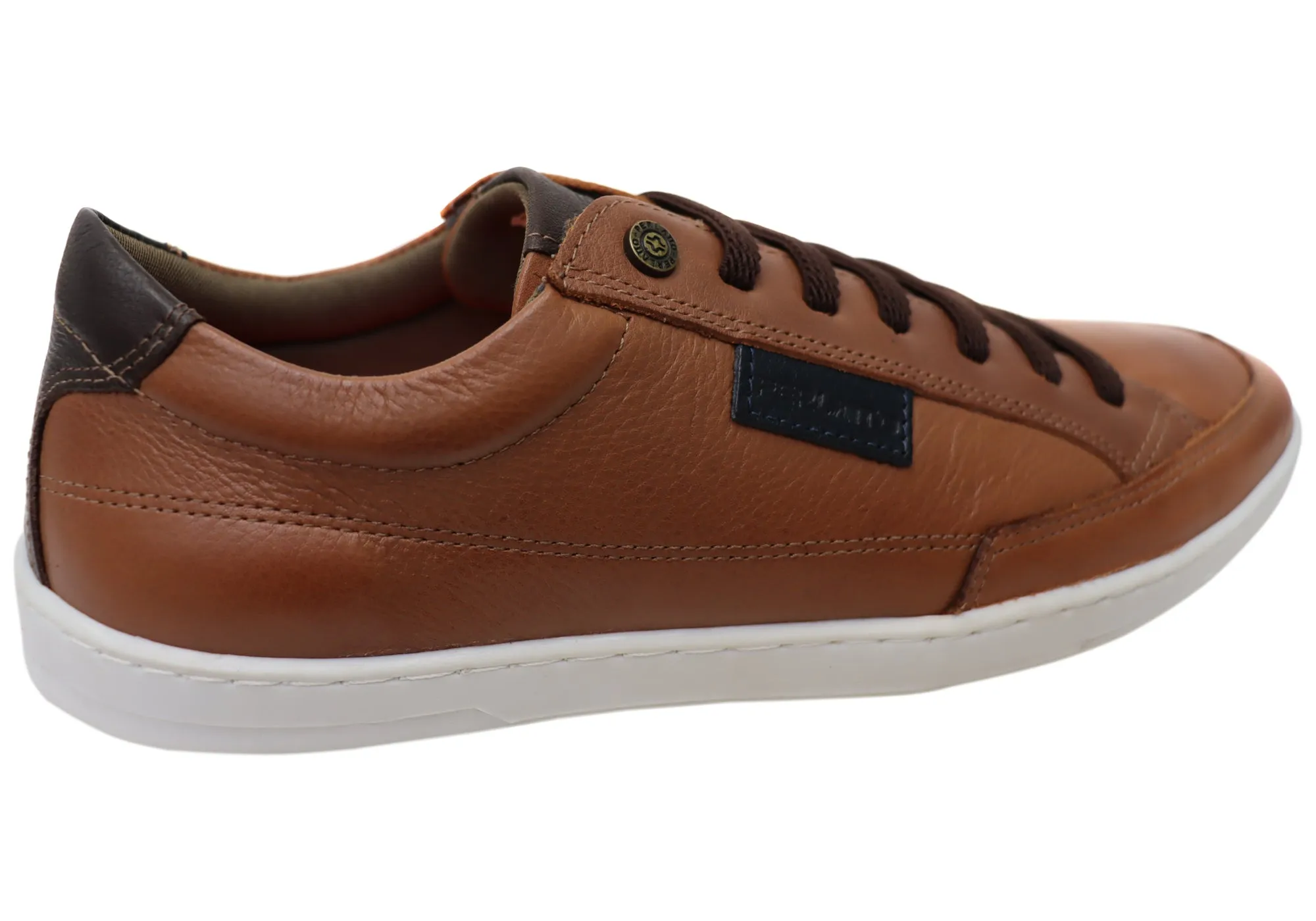 Perlatto Trevor Herren Brasilianische Bequemlichkeit Leder Slip-On Freizeitschuhe Perlatto Schuhe