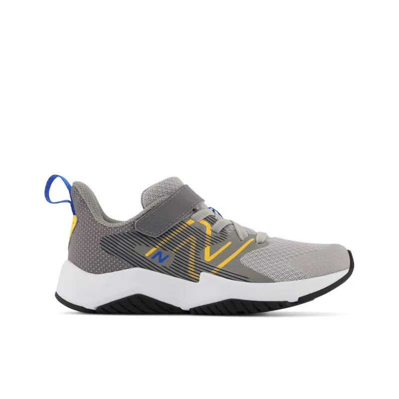Rave Run v2 - Grau mit Blau und Gold - Kinder