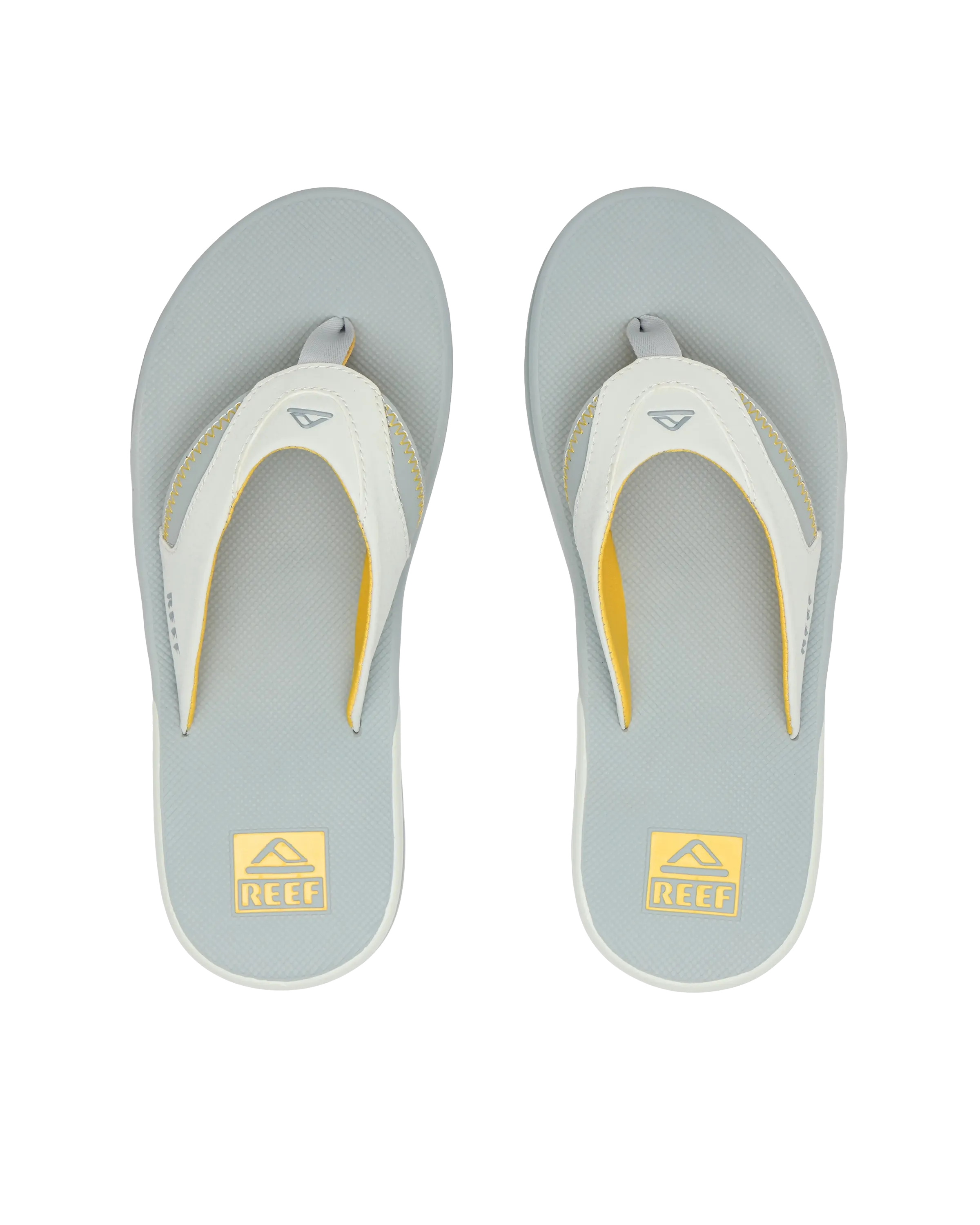 Reef Shoes Fanning Flip-Flops in Gelb, Grau & Grau