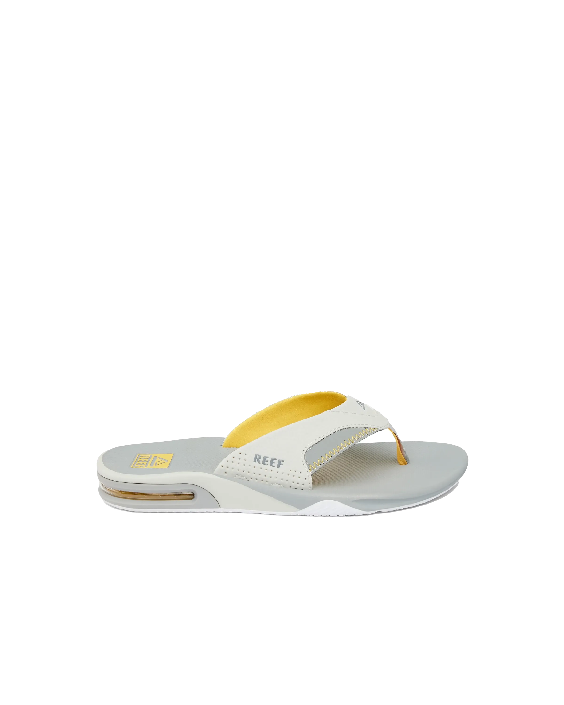 Reef Shoes Fanning Flip-Flops in Gelb, Grau & Grau