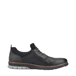 Rieker Herren Dustin 50 Perforierter Schuh in Schwarz