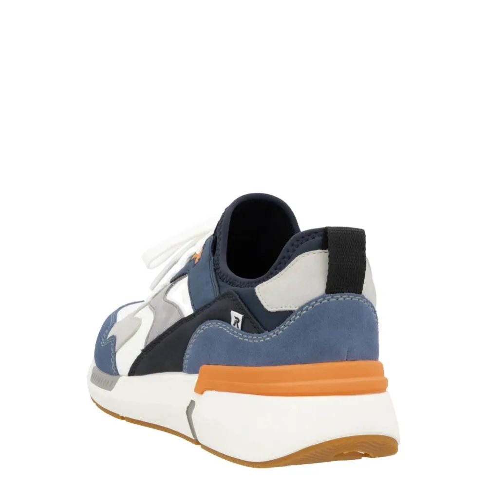 Rieker Herren Justus 03 Sneaker in Jeans/Dirty White/Cement
