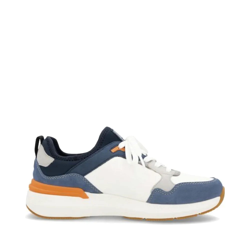 Rieker Herren Justus 03 Sneaker in Jeans/Dirty White/Cement