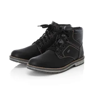 Rieker Schuhe 39223-00 Schwarzer Wanderer Schnürschuh RTex