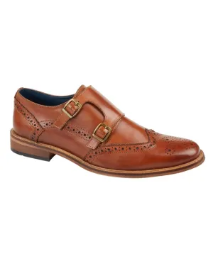Roamers Herren Leder Schnürschuhe Mit Doppelspange Roamers Schuhe