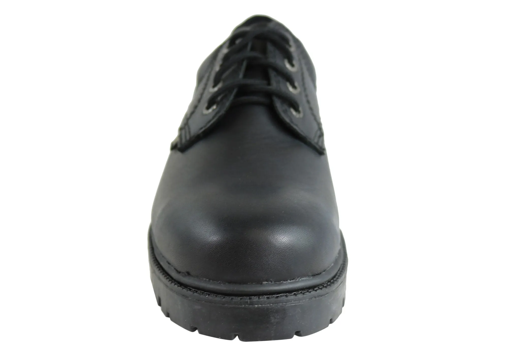 Roc Magnum Senior Schnürschuhe Bequeme Schulschuhe aus schwarzem Leder Roc Schuhe
