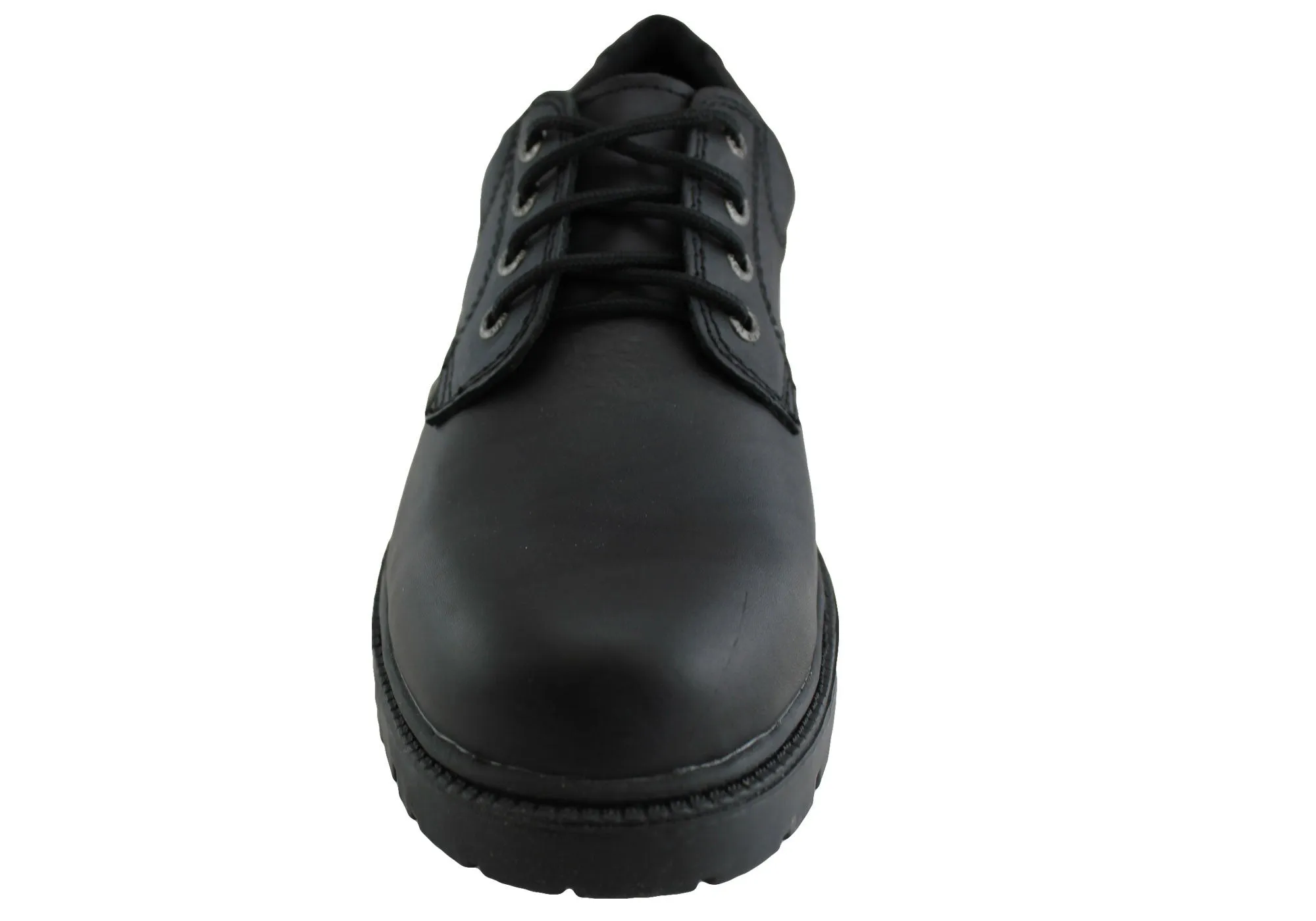 Roc Magnum Senior Schnürschuhe Bequeme Schulschuhe aus schwarzem Leder Roc Schuhe