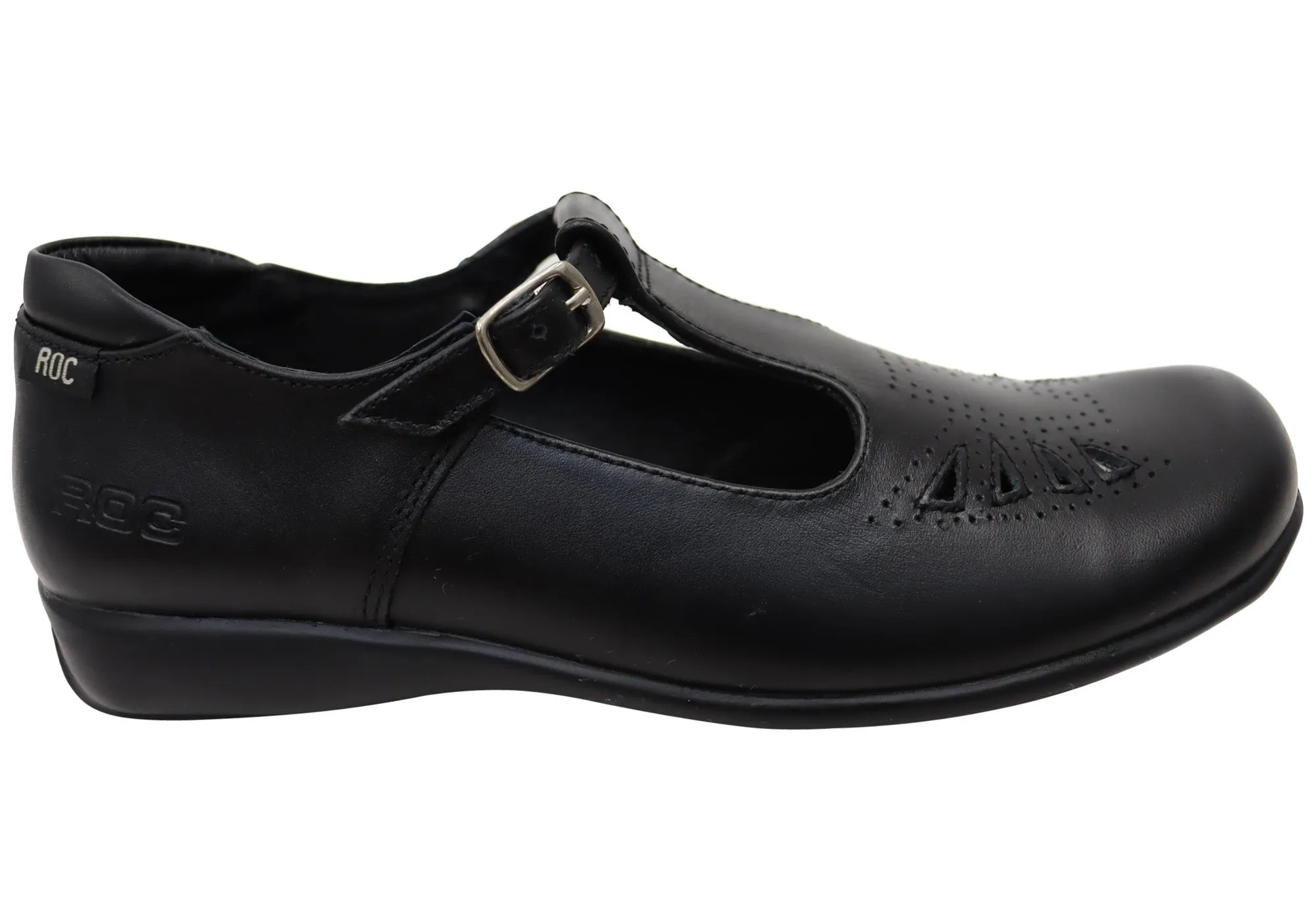 Roc Mango II Senior Ältere Mädchen Bequeme Langlebige T-Bar Schülerschuhe Roc Schuhe
