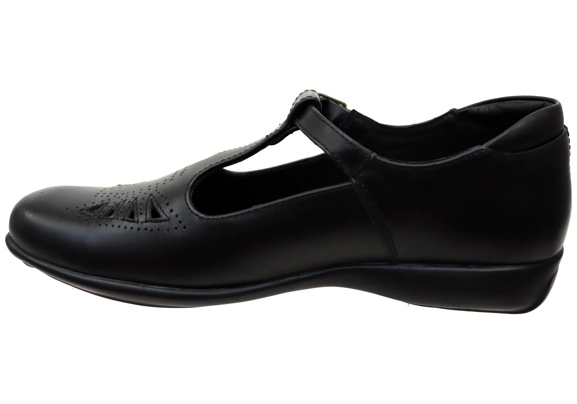 Roc Mango II Senior Ältere Mädchen Bequeme Langlebige T-Bar Schülerschuhe Roc Schuhe