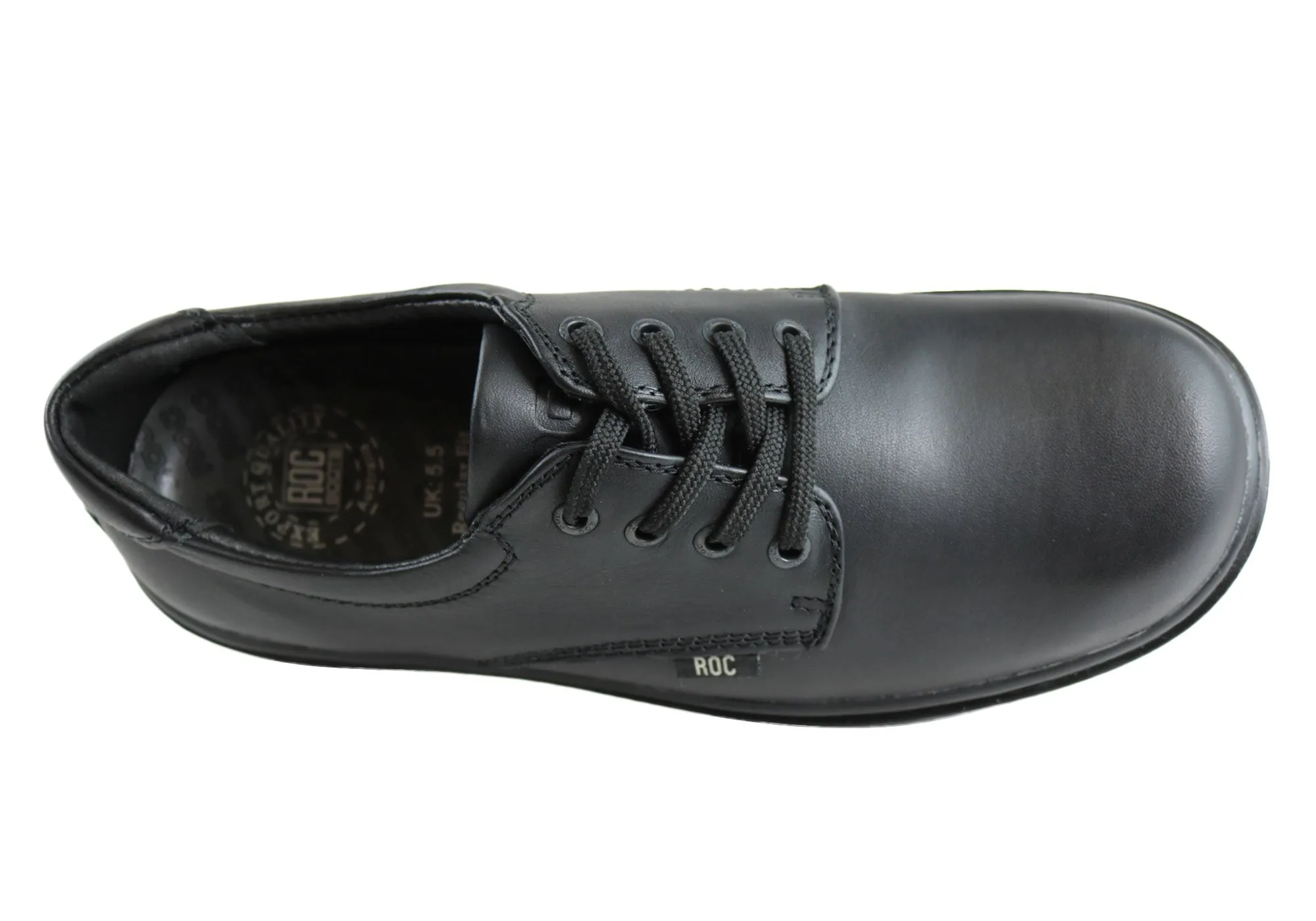 ROC Strobe Senior Schnürschuhe Bequeme Lederschuhe für die Schule ROC Schuhe