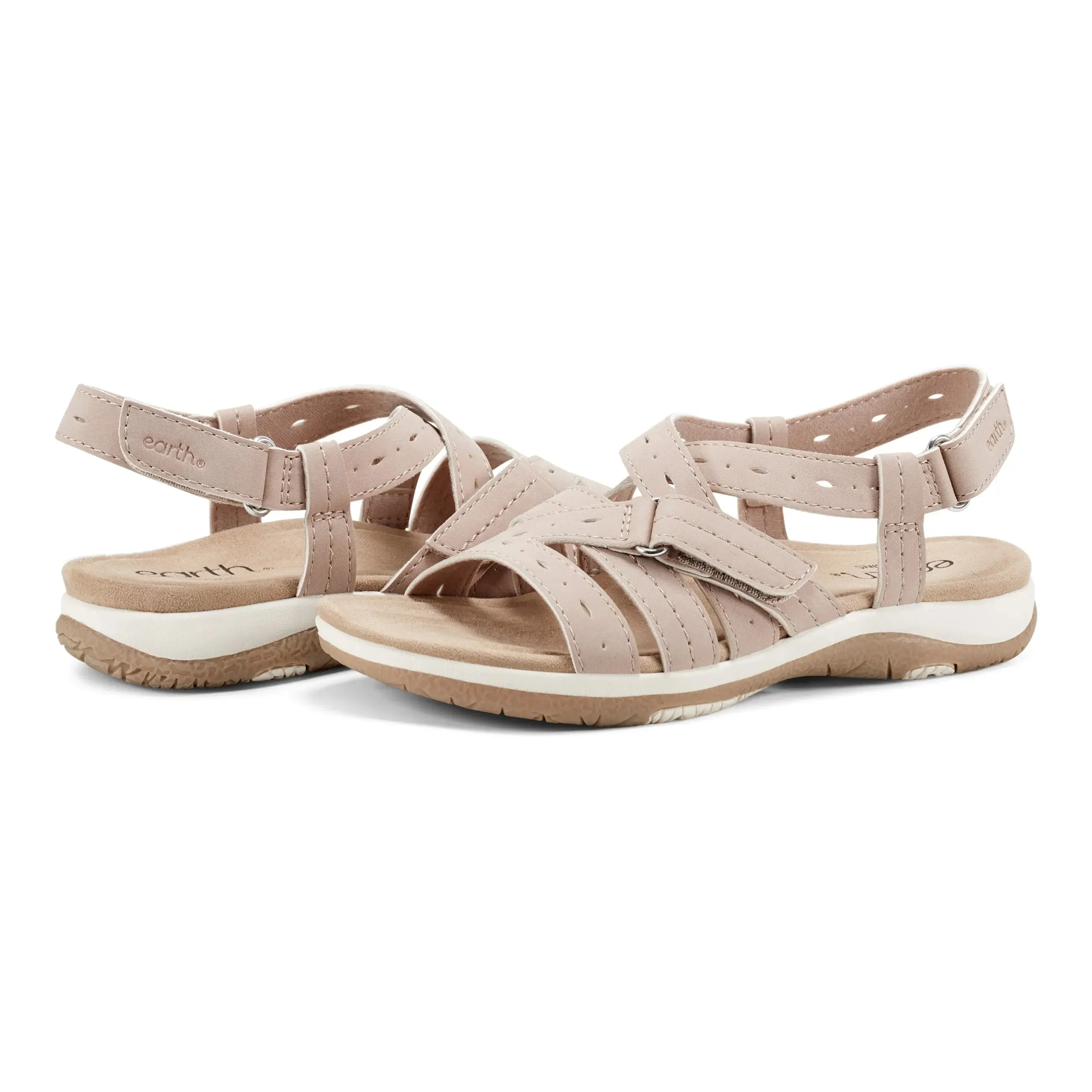 Samsin Rundspitze Riemchen Casual Flache Sandalen