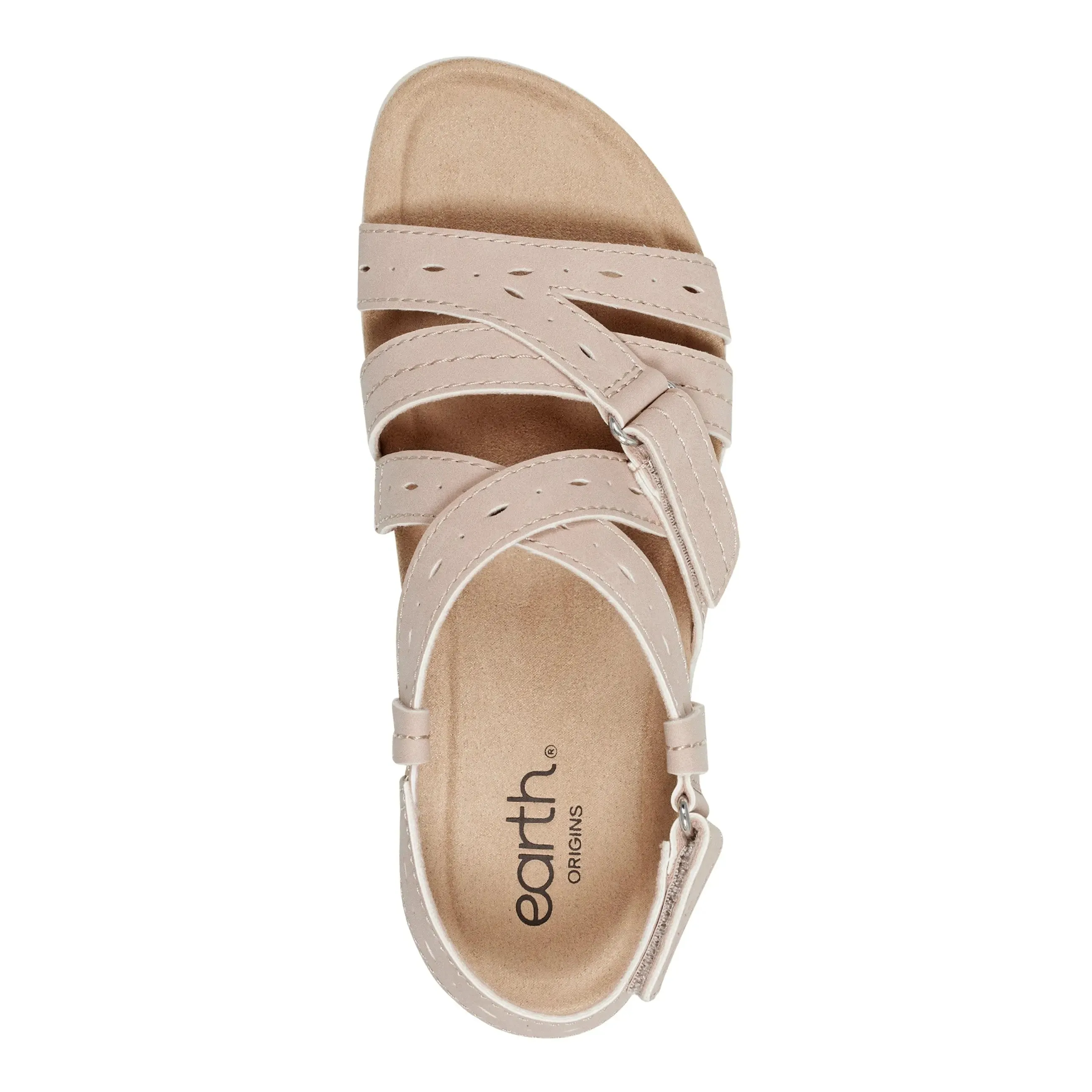 Samsin Rundspitze Riemchen Casual Flache Sandalen