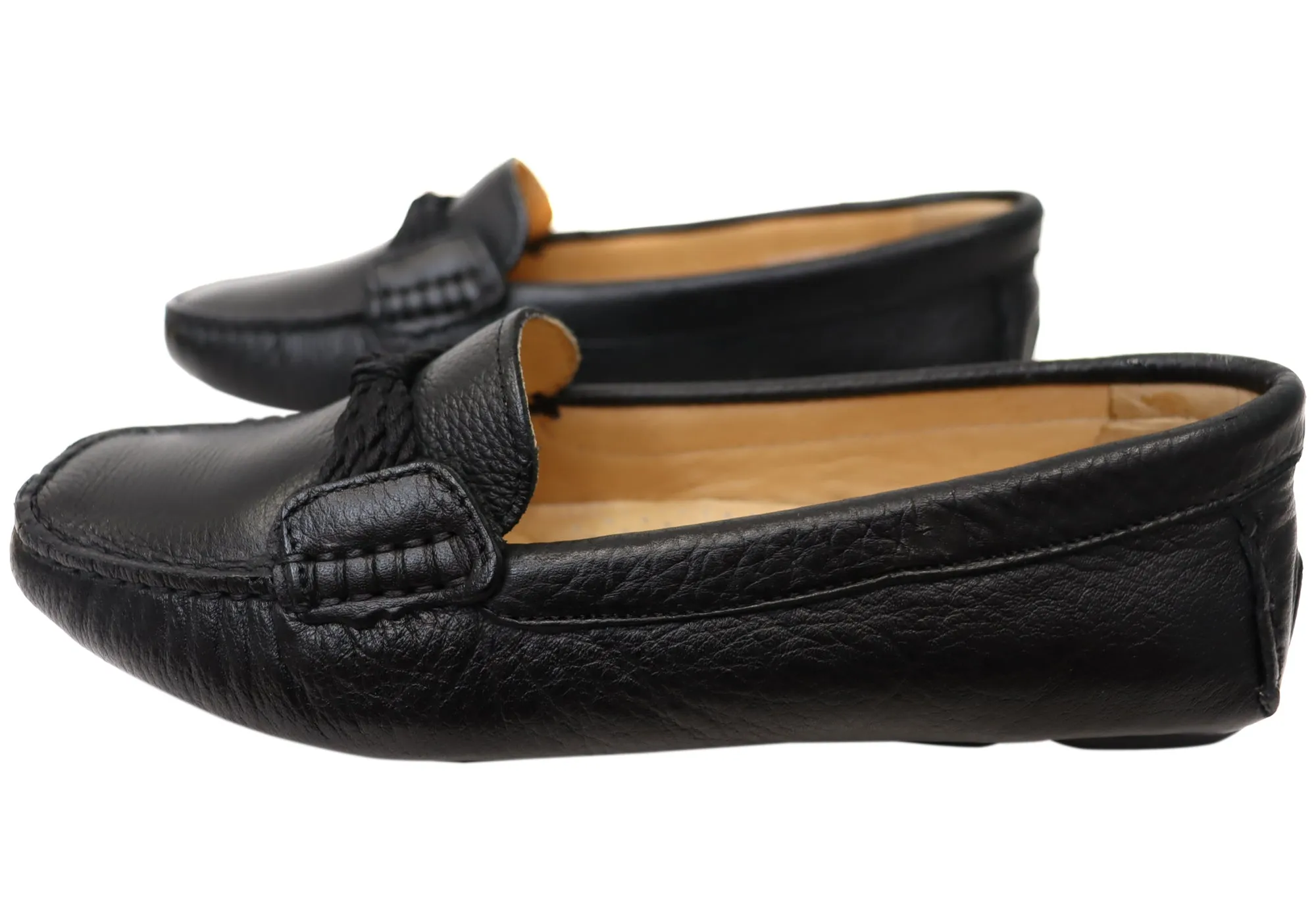 Savelli Erin Damen Bequeme Leder-Loafer Schuhe Hergestellt in Brasilien Savelli Schuhe