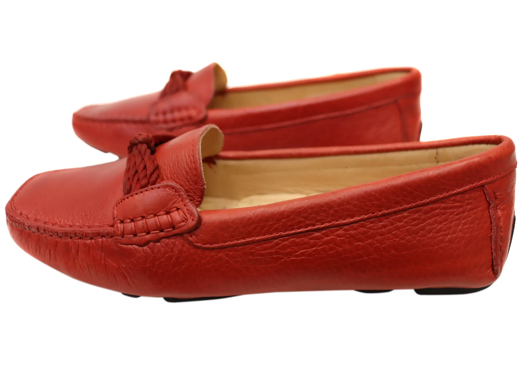 Savelli Erin Damen Bequeme Leder-Loafer Schuhe Hergestellt in Brasilien Savelli Schuhe