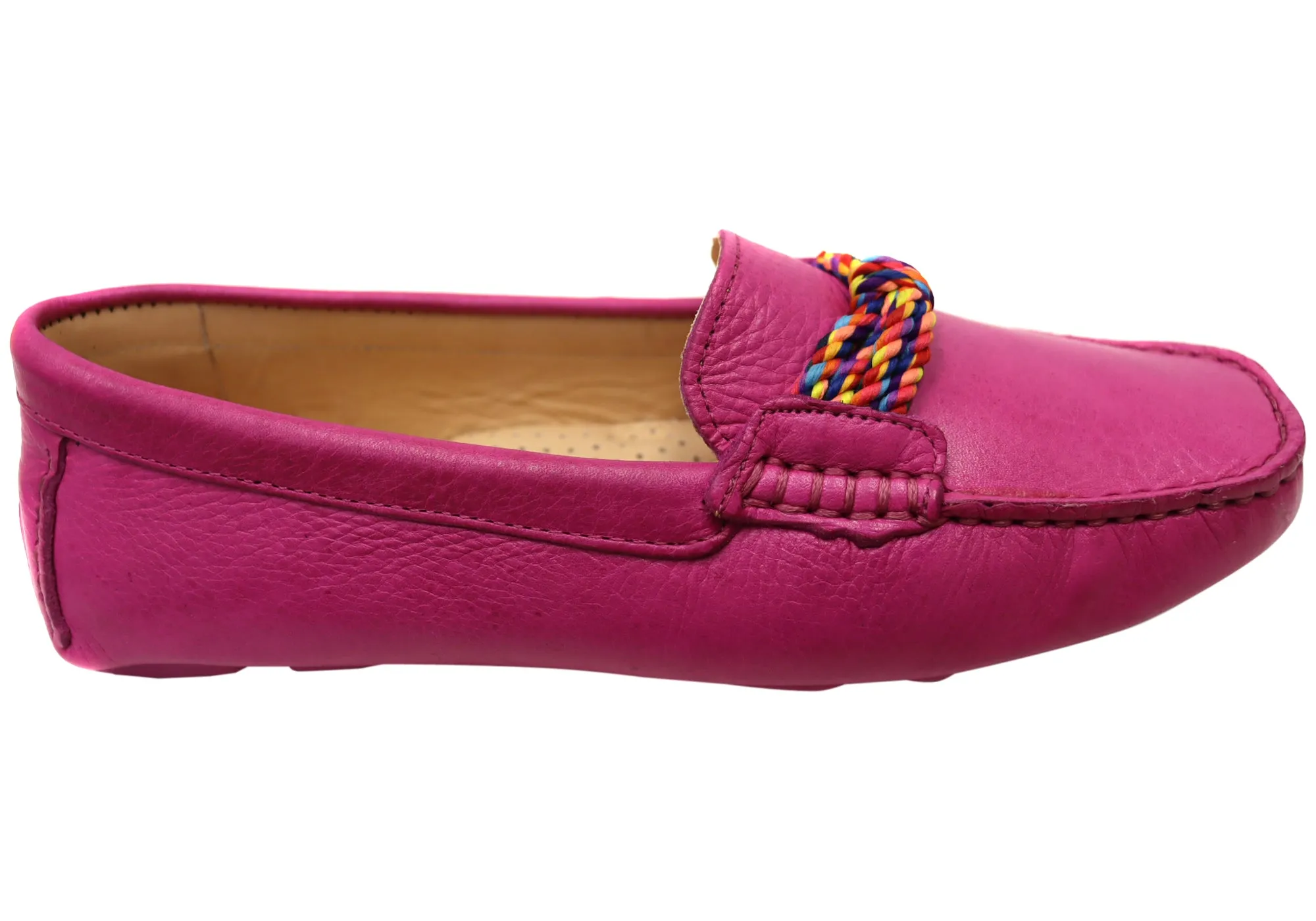 Savelli Erin Damen Bequeme Leder-Loafer Schuhe Hergestellt in Brasilien Savelli Schuhe