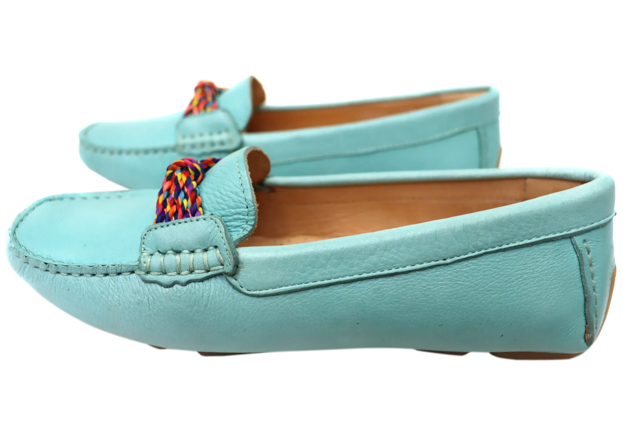 Savelli Erin Damen Bequeme Leder-Loafer Schuhe Hergestellt in Brasilien Savelli Schuhe