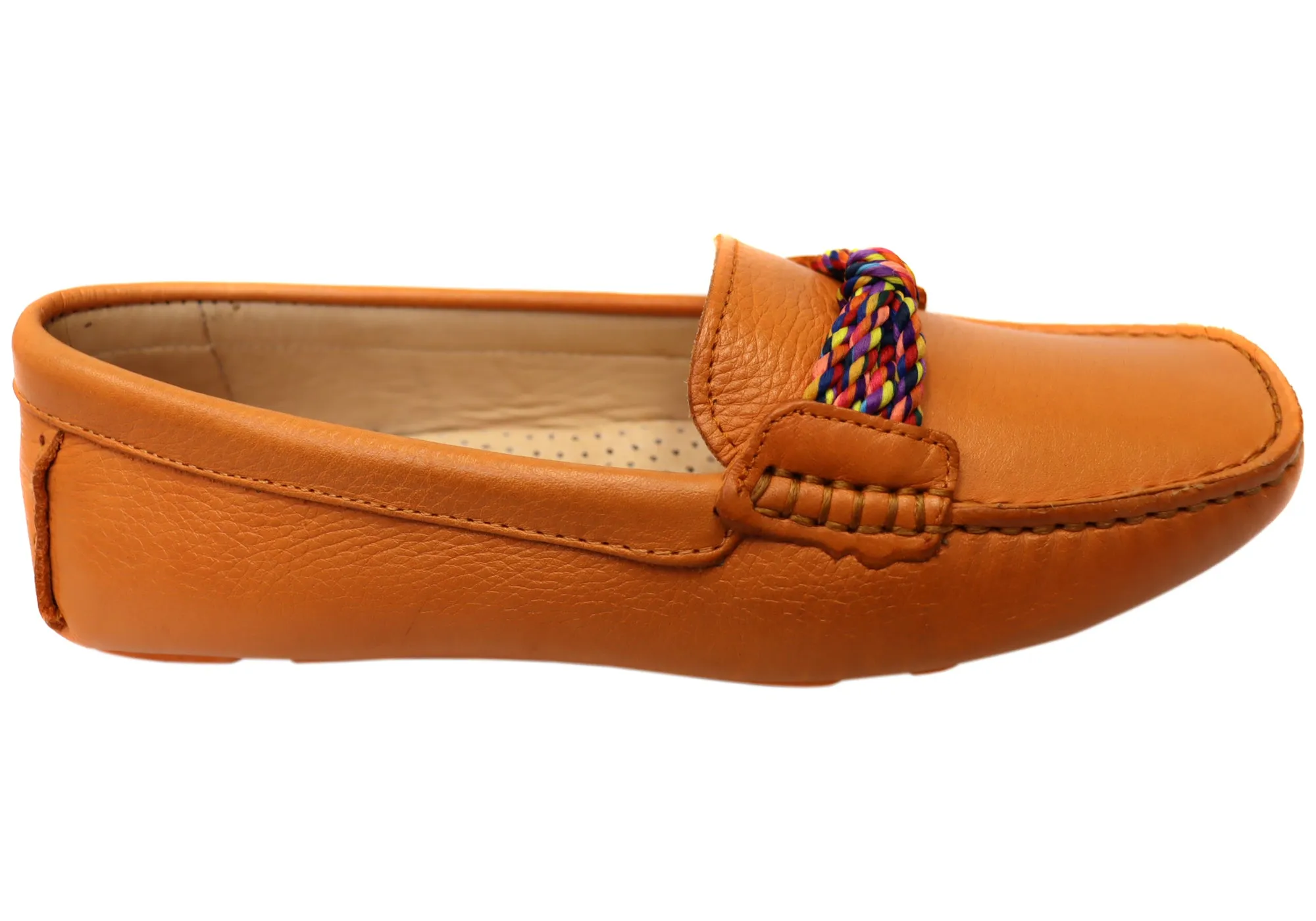 Savelli Erin Damen Bequeme Leder-Loafer Schuhe Hergestellt in Brasilien Savelli Schuhe