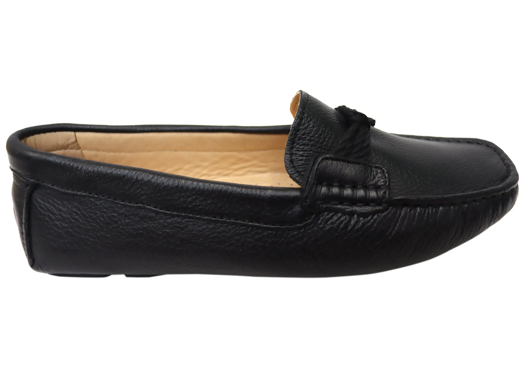 Savelli Erin Damen Bequeme Leder-Loafer Schuhe Hergestellt in Brasilien Savelli Schuhe