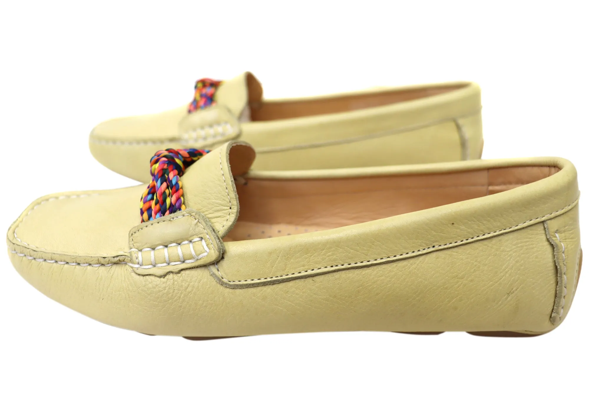 Savelli Erin Damen Bequeme Leder-Loafer Schuhe Hergestellt in Brasilien Savelli Schuhe