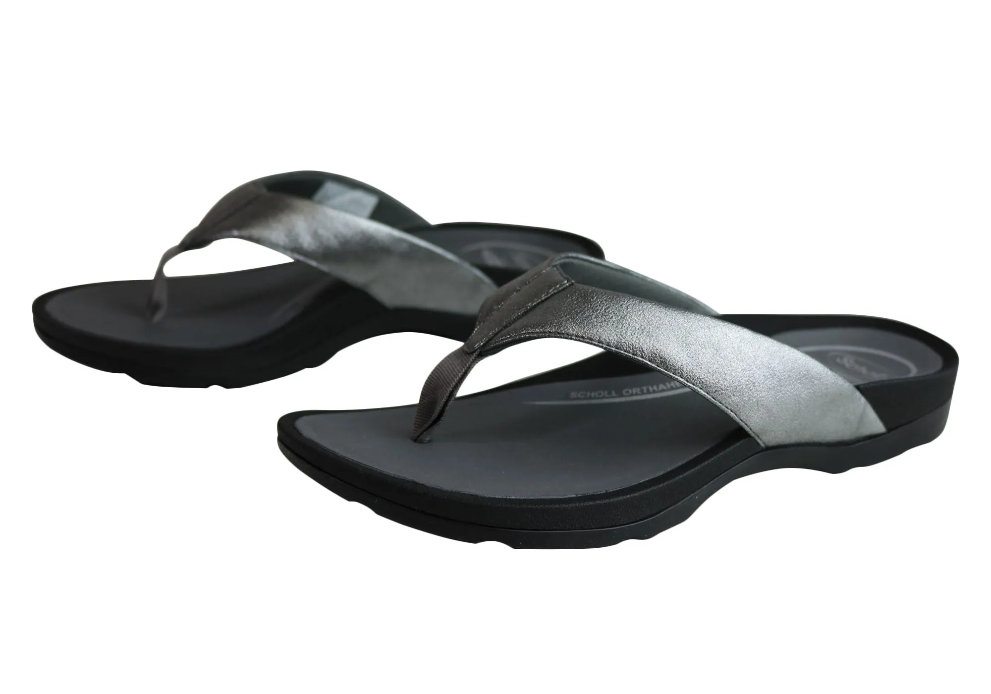 Scholl Orthaheel Treasure Damen Komfort-Supportive Zehensteg-Sandalen Scholl Orthaheel Schuhe