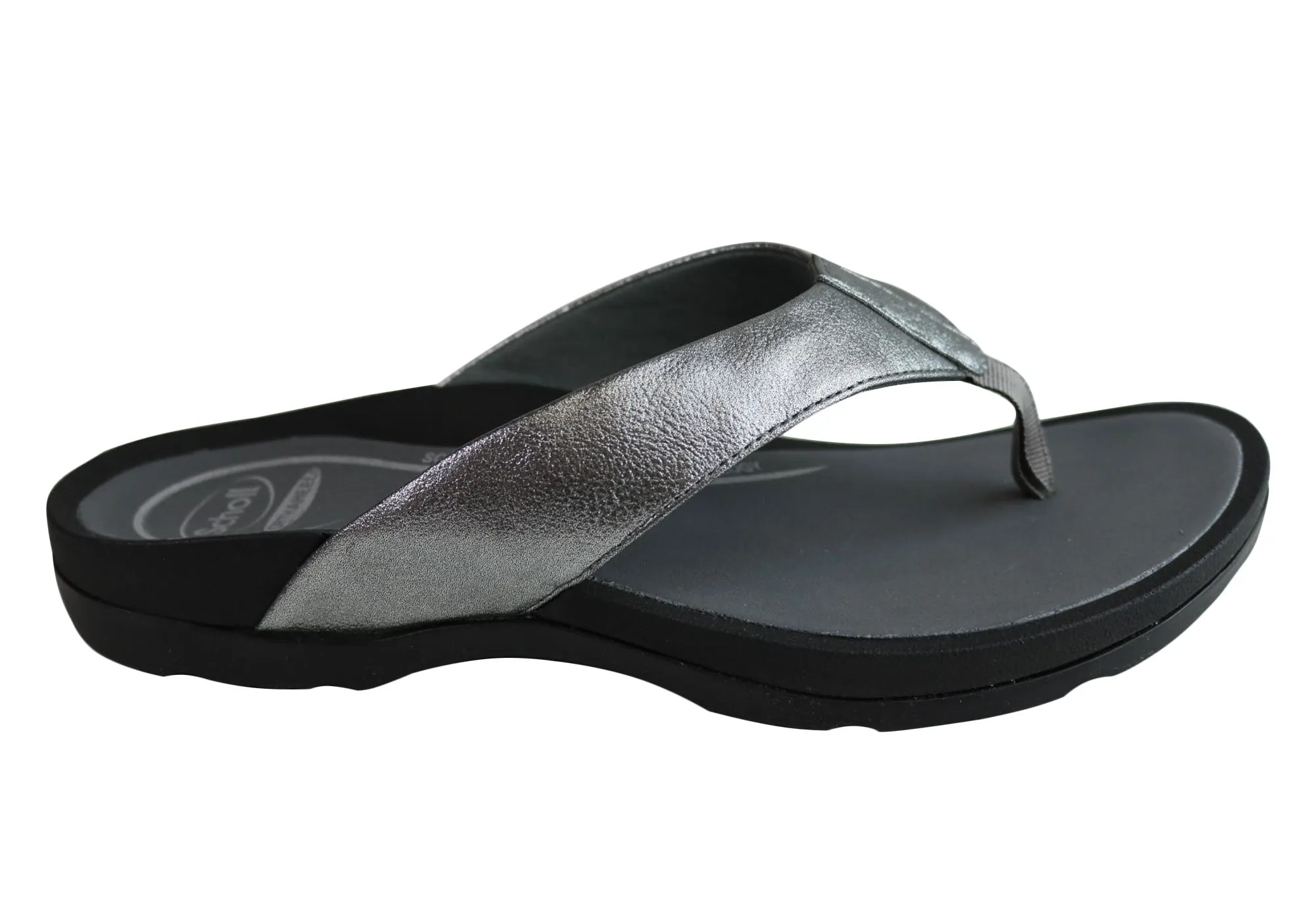 Scholl Orthaheel Treasure Damen Komfort-Supportive Zehensteg-Sandalen Scholl Orthaheel Schuhe