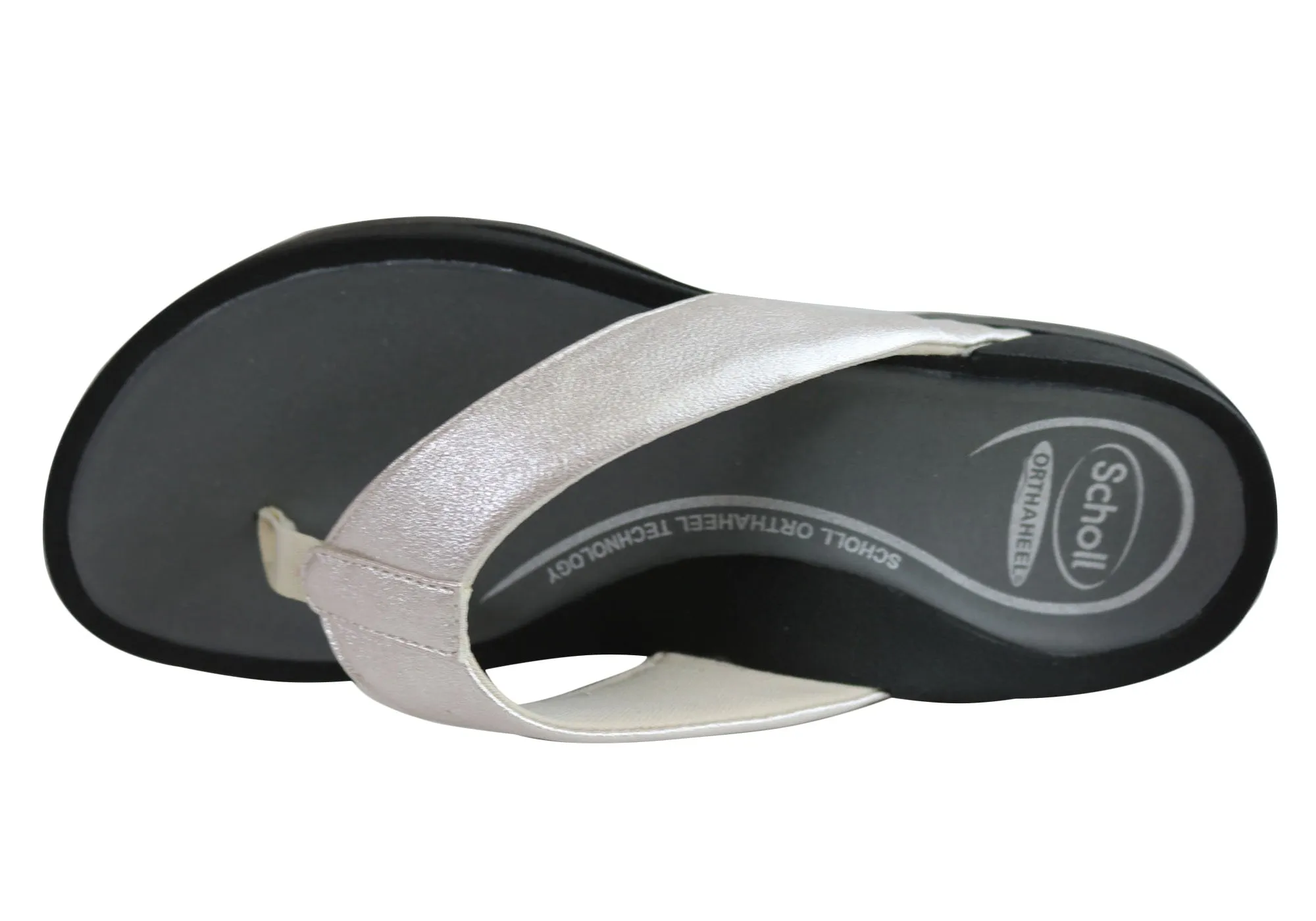 Scholl Orthaheel Treasure Damen Komfort-Supportive Zehensteg-Sandalen Scholl Orthaheel Schuhe