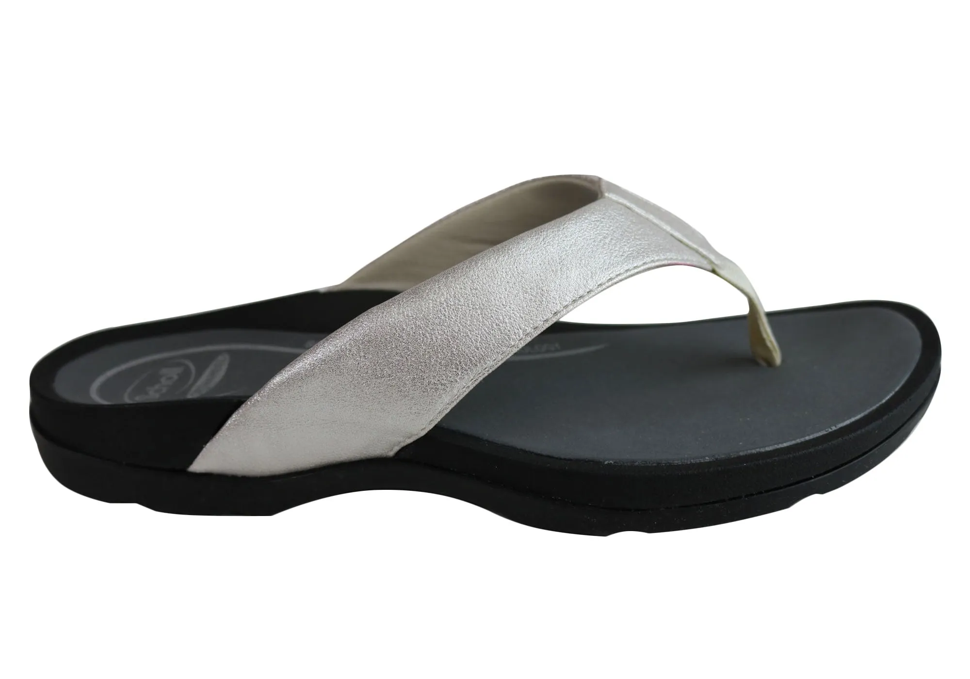 Scholl Orthaheel Treasure Damen Komfort-Supportive Zehensteg-Sandalen Scholl Orthaheel Schuhe
