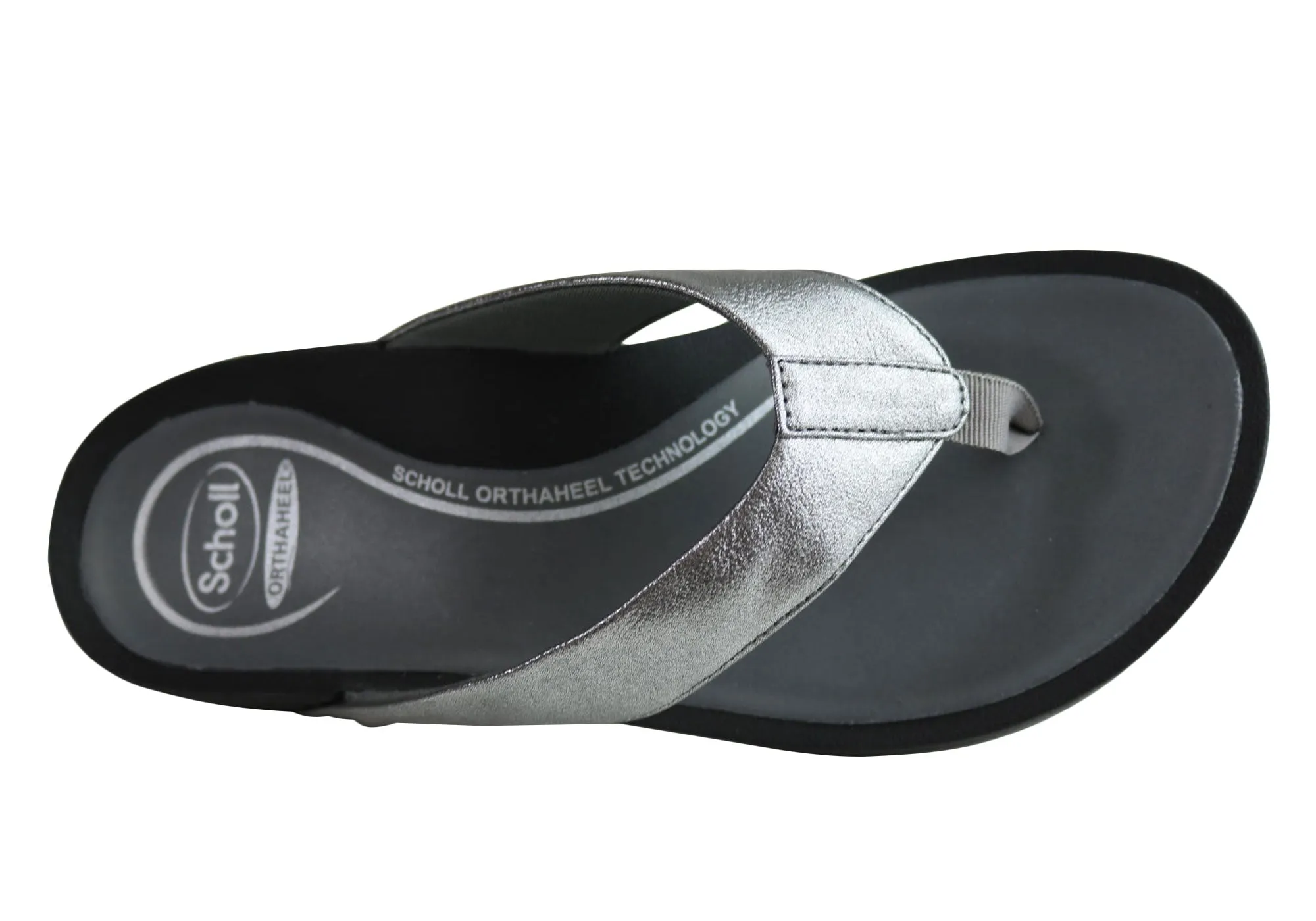 Scholl Orthaheel Treasure Damen Komfort-Supportive Zehensteg-Sandalen Scholl Orthaheel Schuhe